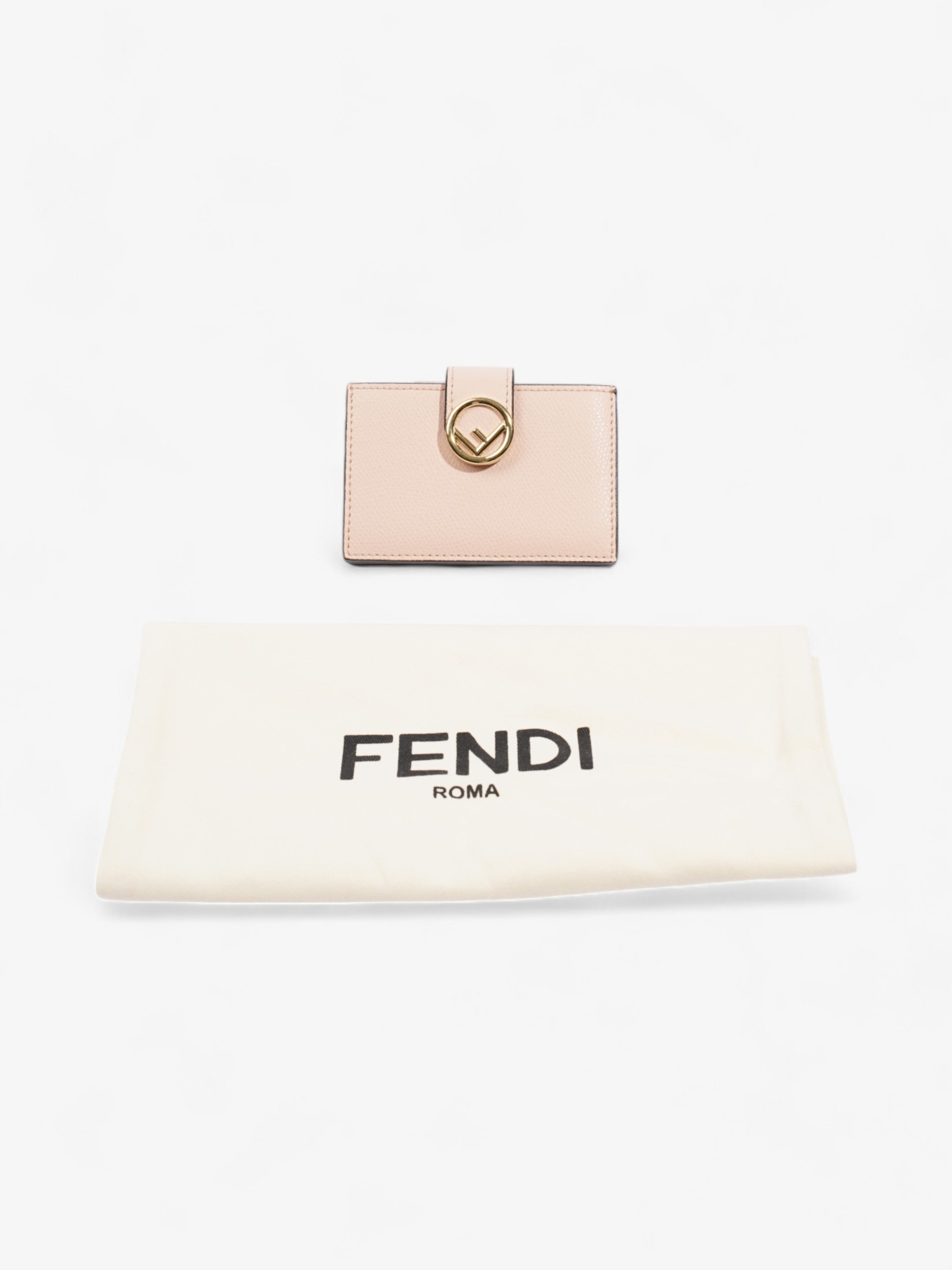 Fendi F is Fendi  Holder Light Pink / Gold Leather