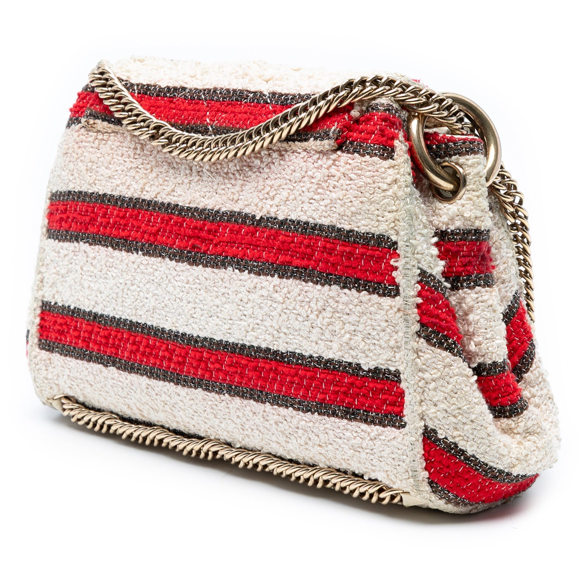 19 Flap Bag Quilted Tweed Medium