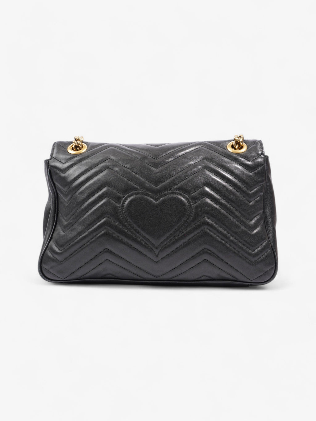 Gucci GG Marmont Black Matelasse Leather Medium