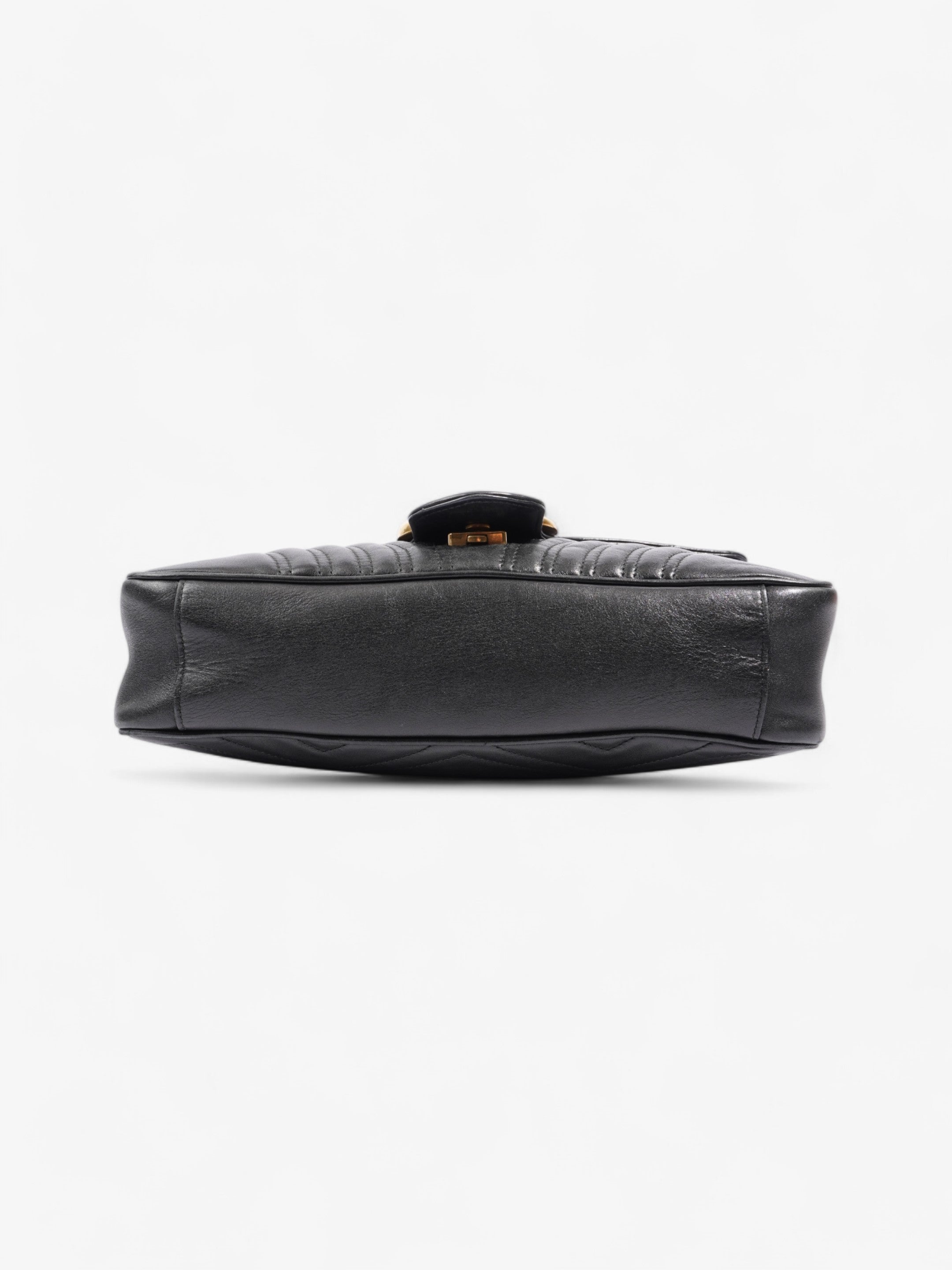 Gucci GG Marmont Black Matelasse Leather Medium