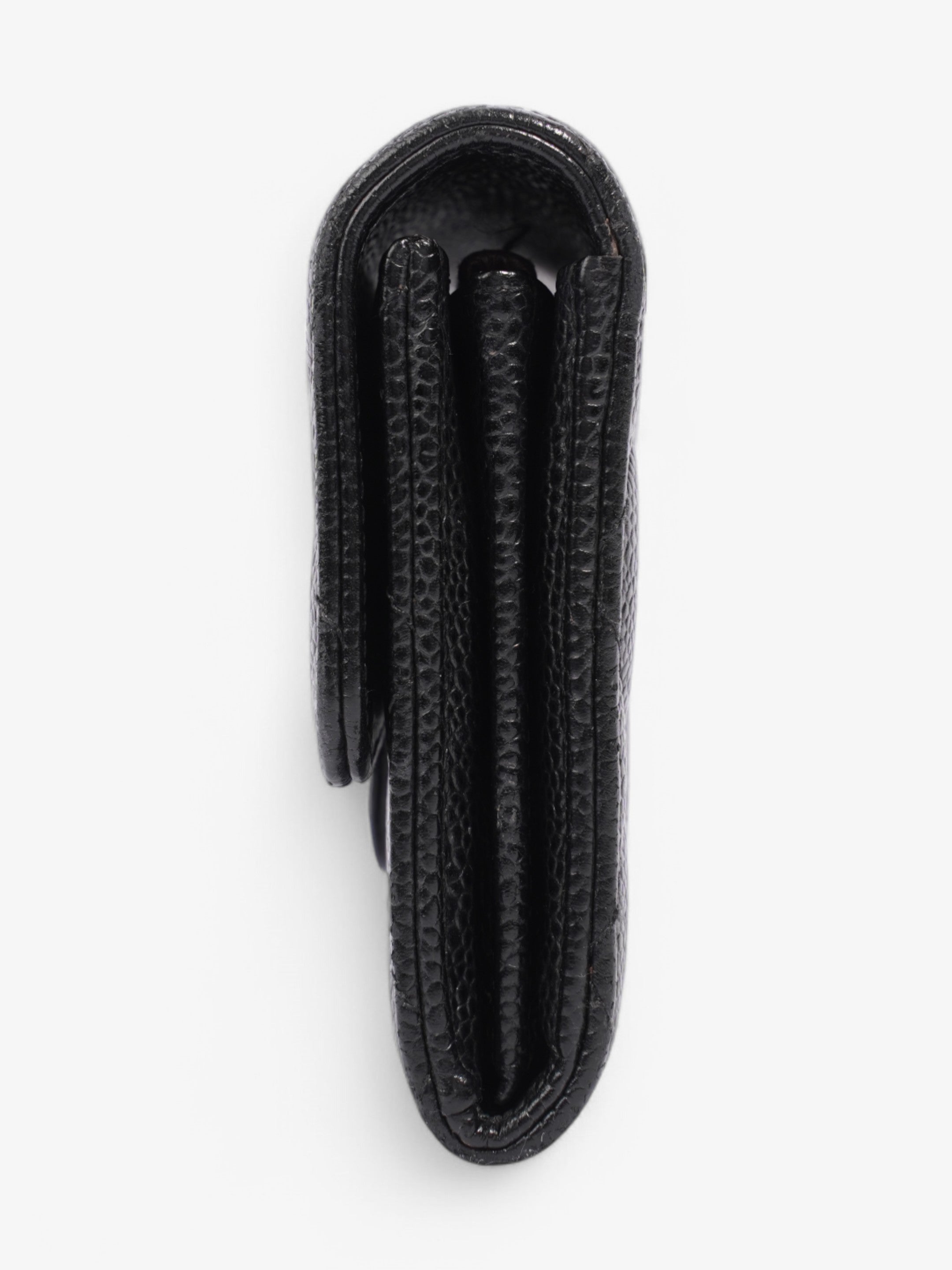 Chanel Classic Long Flap Wallet Black Caviar Leather
