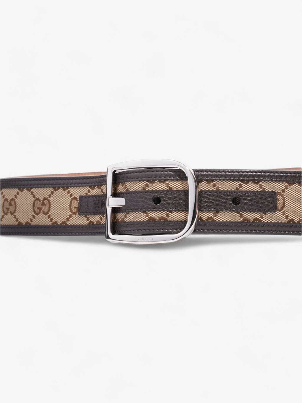 Gucci GG Belt GG Supreme / Brown / Beige Canvas 85cm / 34"