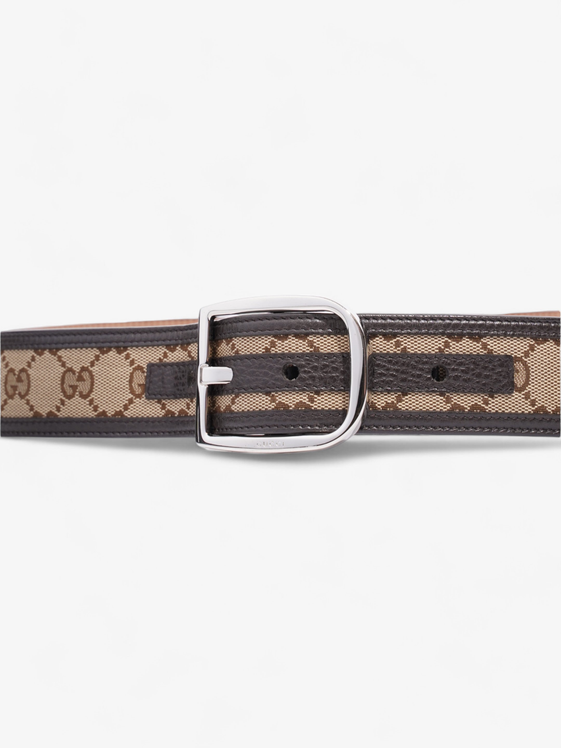 Gucci GG Belt GG Supreme / Brown / Beige Canvas 85cm / 34"