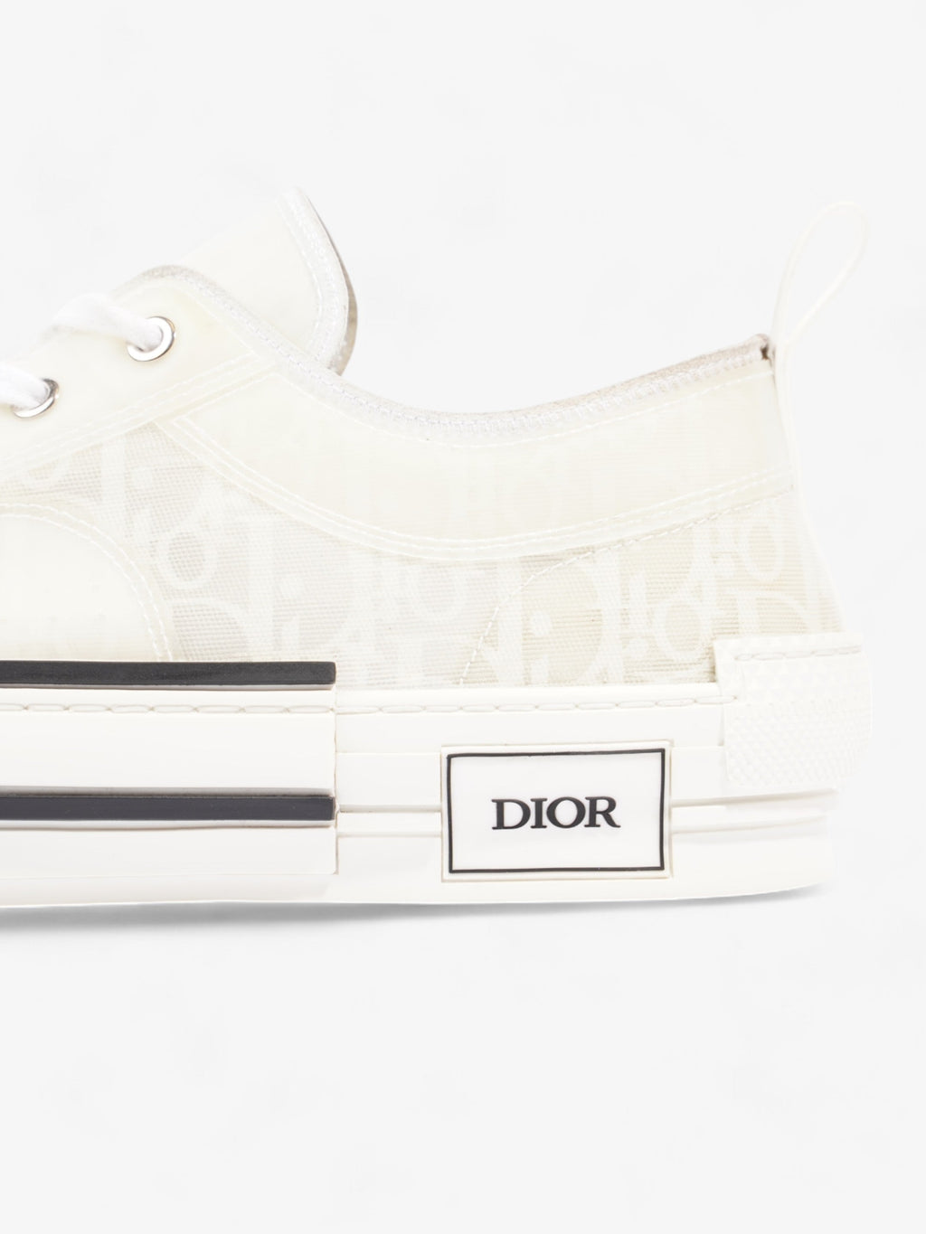 Christian Dior B23 Low Top Sneaker White Canvas EU 44 UK 10