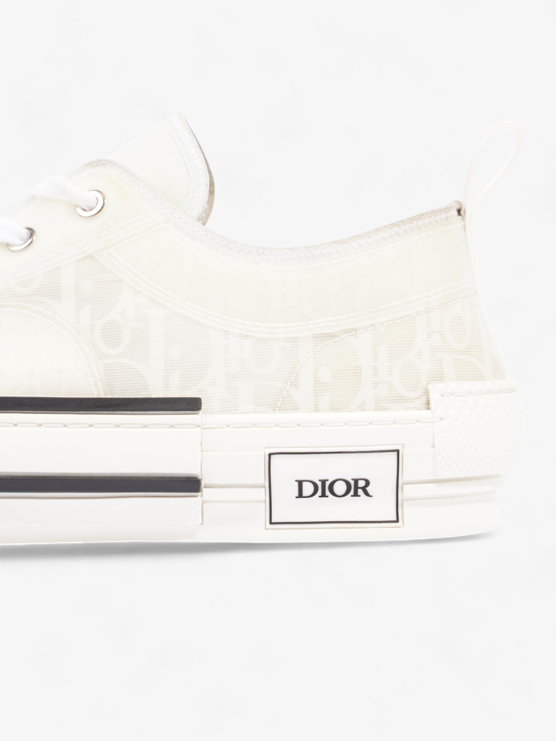Christian Dior B23 Low Top Sneaker White Canvas EU 44 UK 10