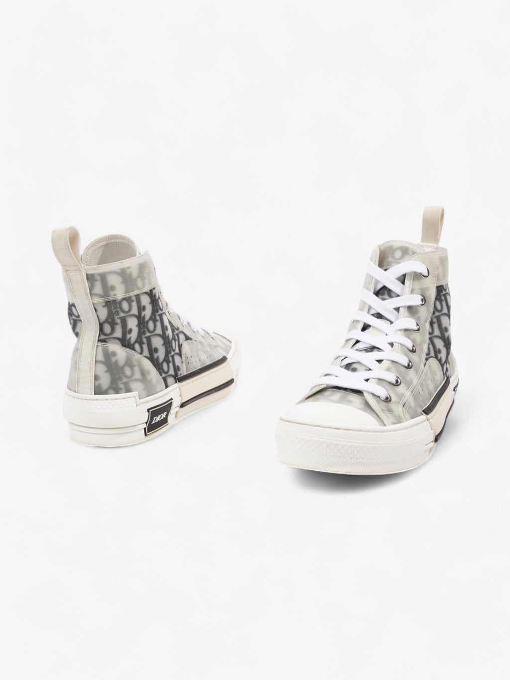 Christian Dior B23 High-tops Grey Oblique  / White Mesh EU 38 UK 5