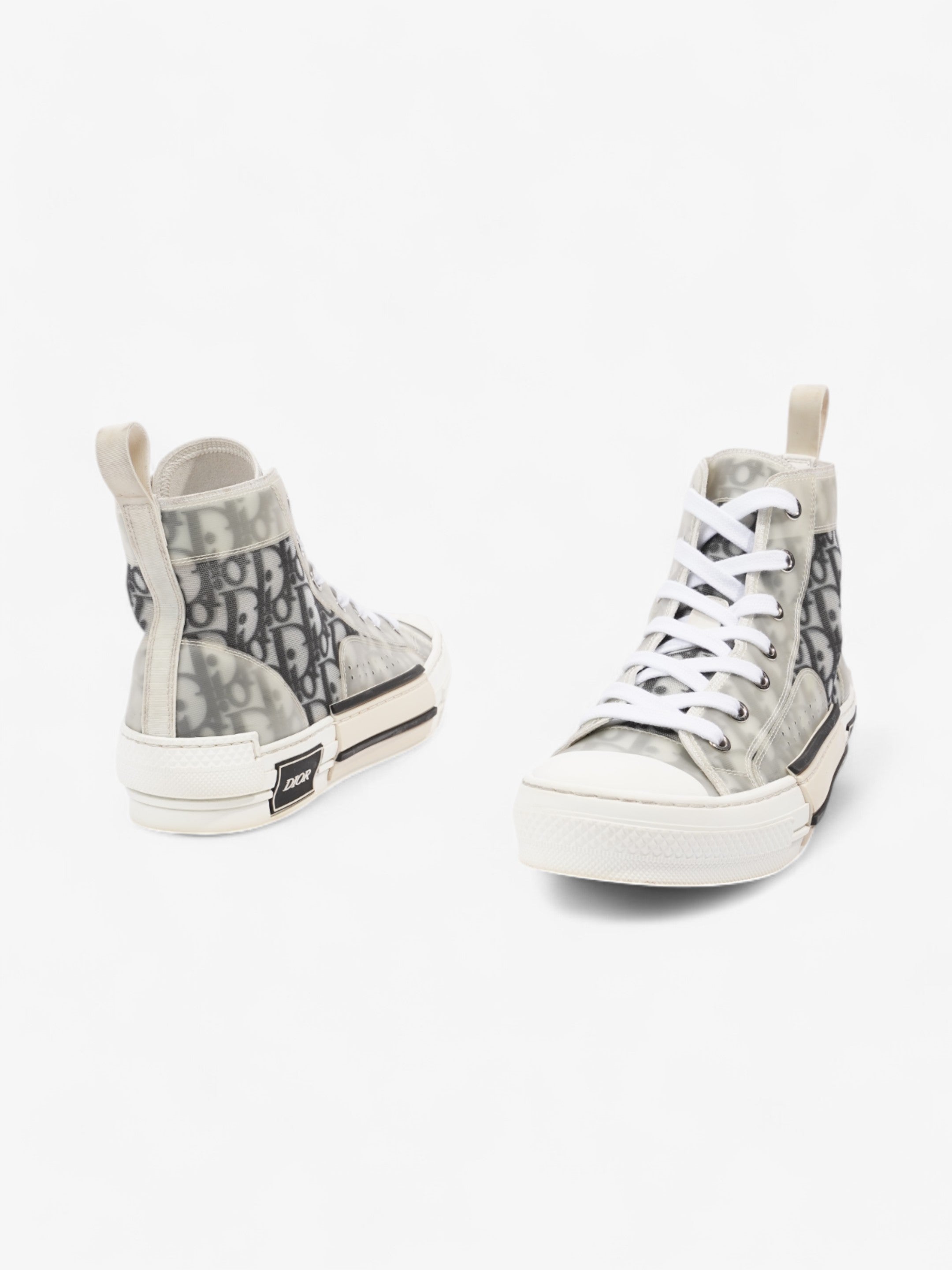Christian Dior B23 High-tops Grey Oblique  / White Mesh EU 38 UK 5