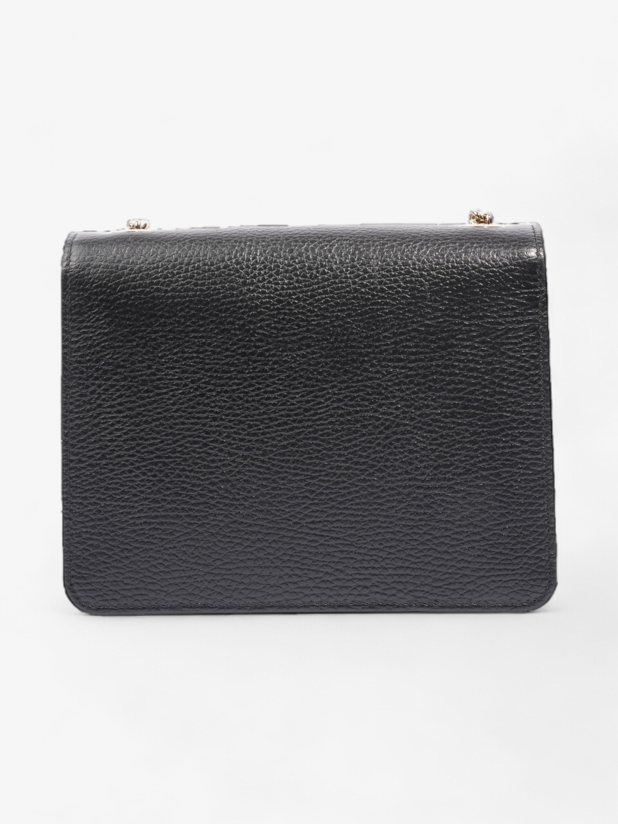 Gucci Interlocking GG  Black Leather Small