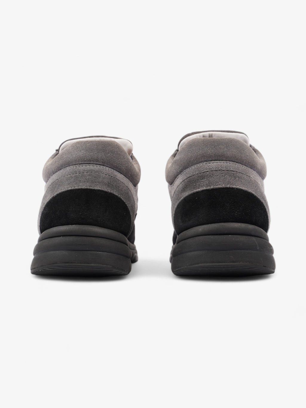 Chanel CC Logo Runners  Grey / Black / White Suede EU 39.5 UK 6.5
