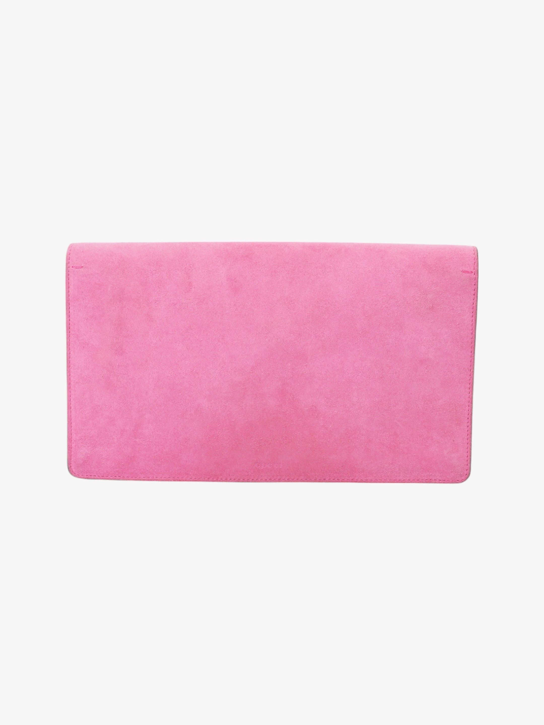 Gucci Dionysus Clutch Pink Suede