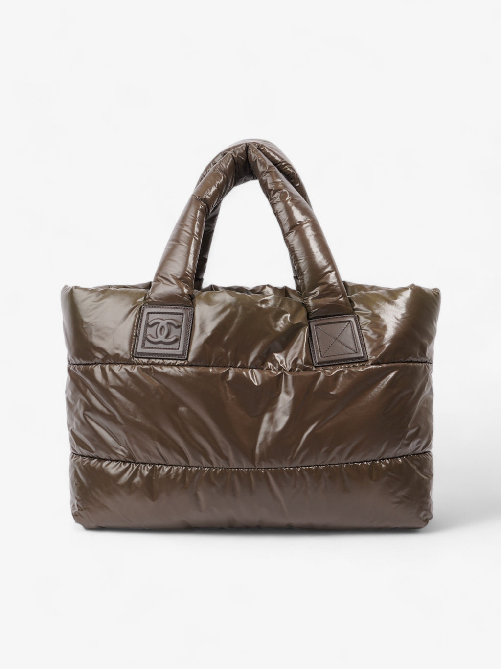 Chanel Coccon Tote Bag Brown Nylon Small