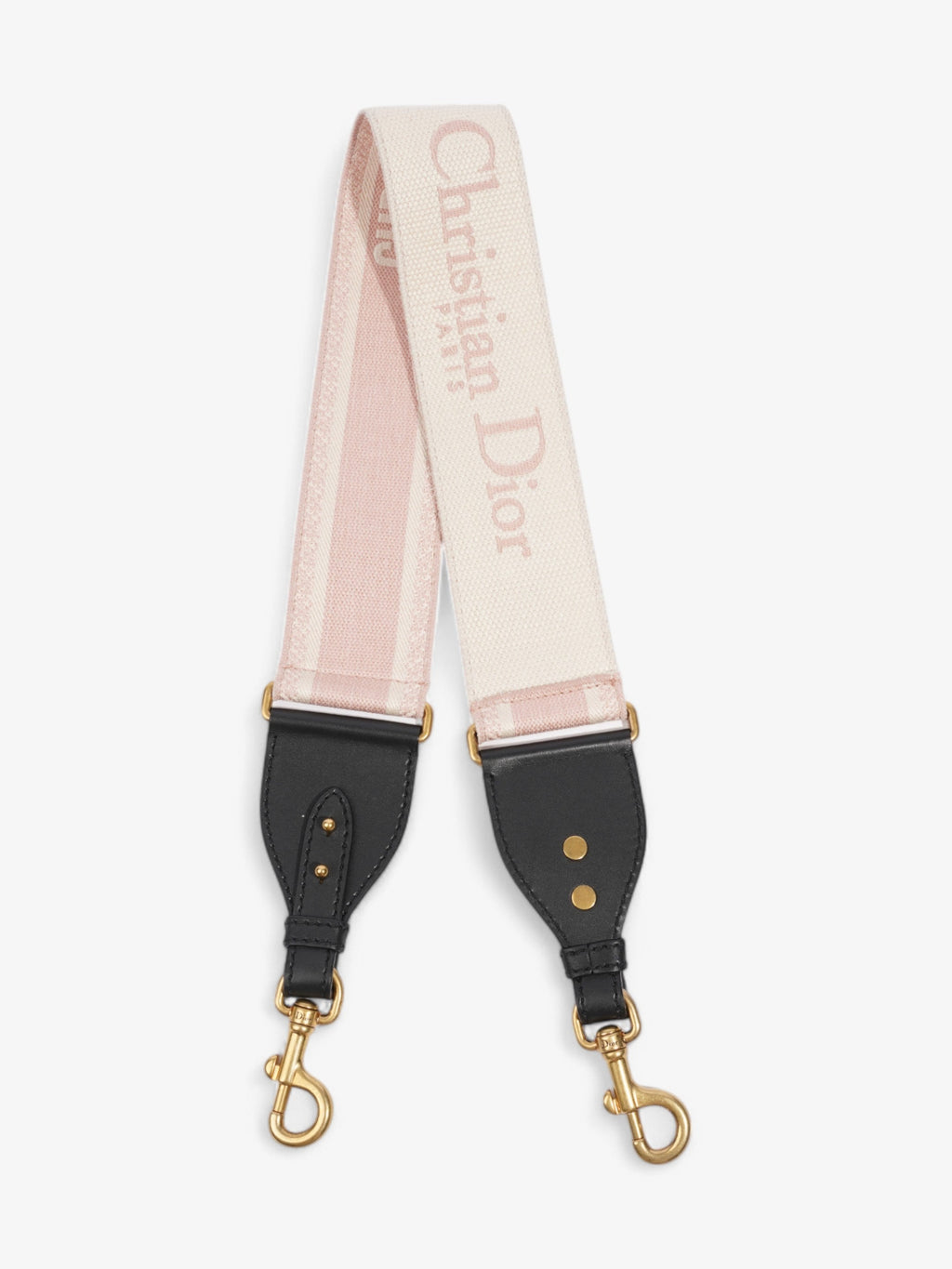 Christian Dior Bag Strap Pink / White / Black Cotton