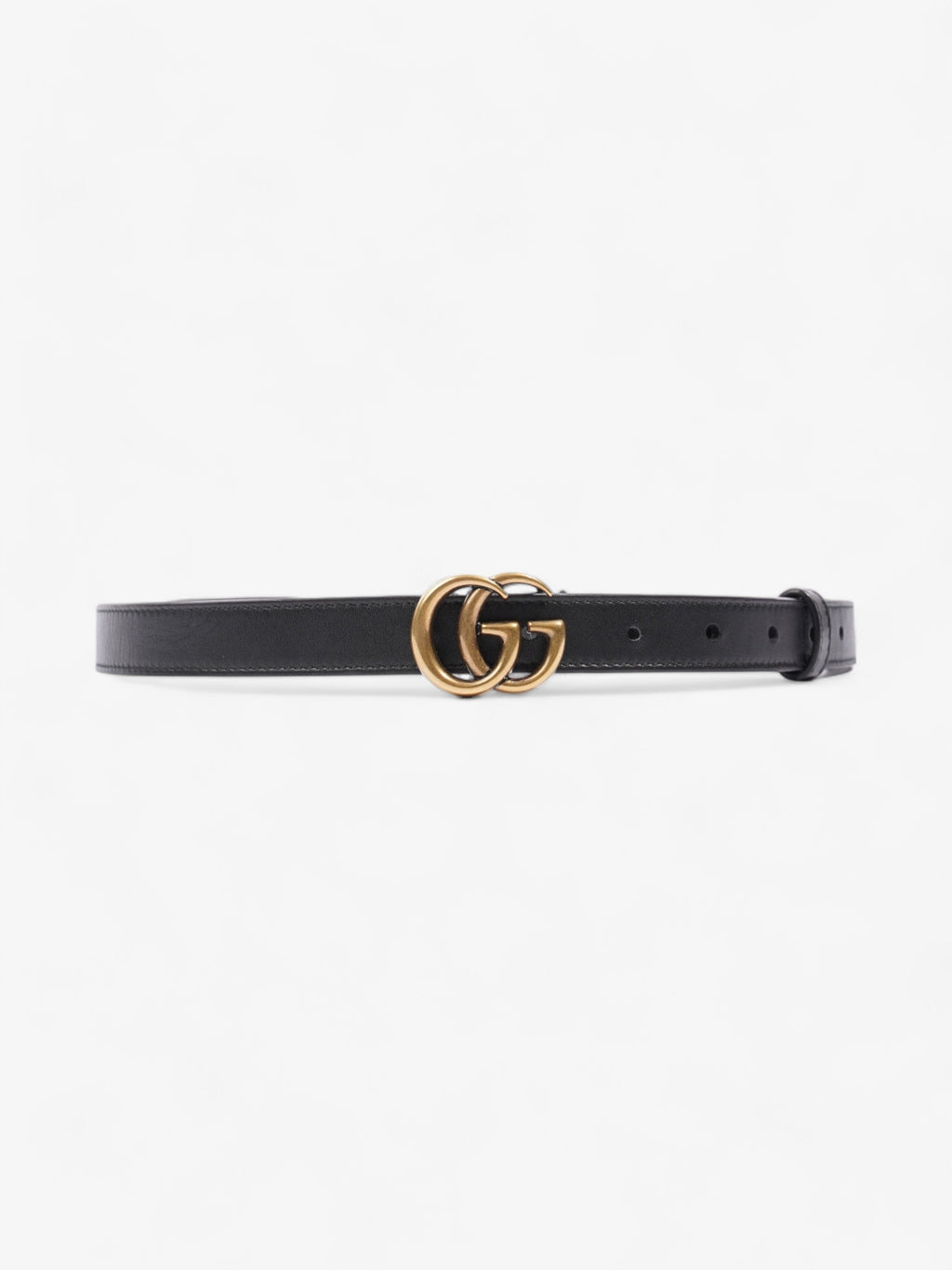 Gucci GG Marmont Thin Belt Black Leather 85cm 34"
