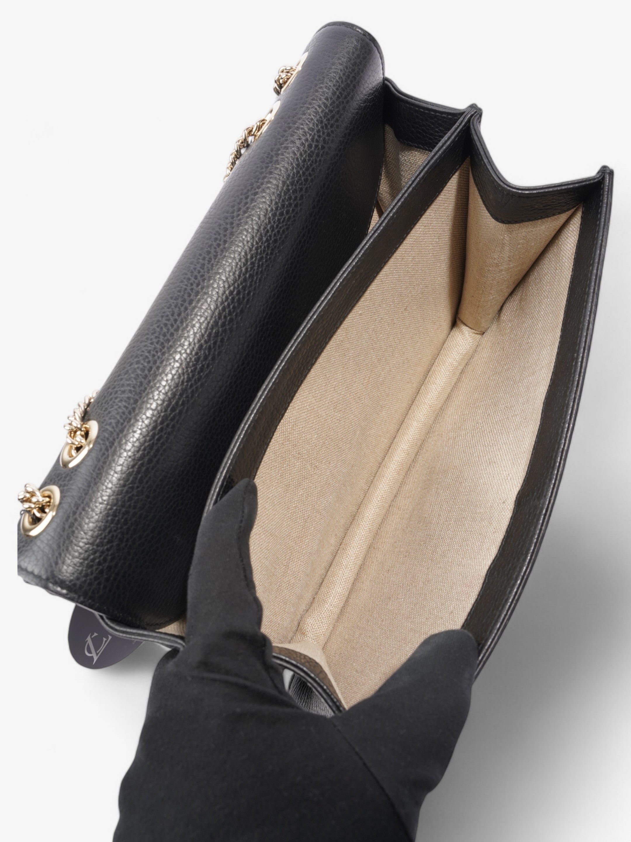 Gucci Interlocking G Bag Black Leather