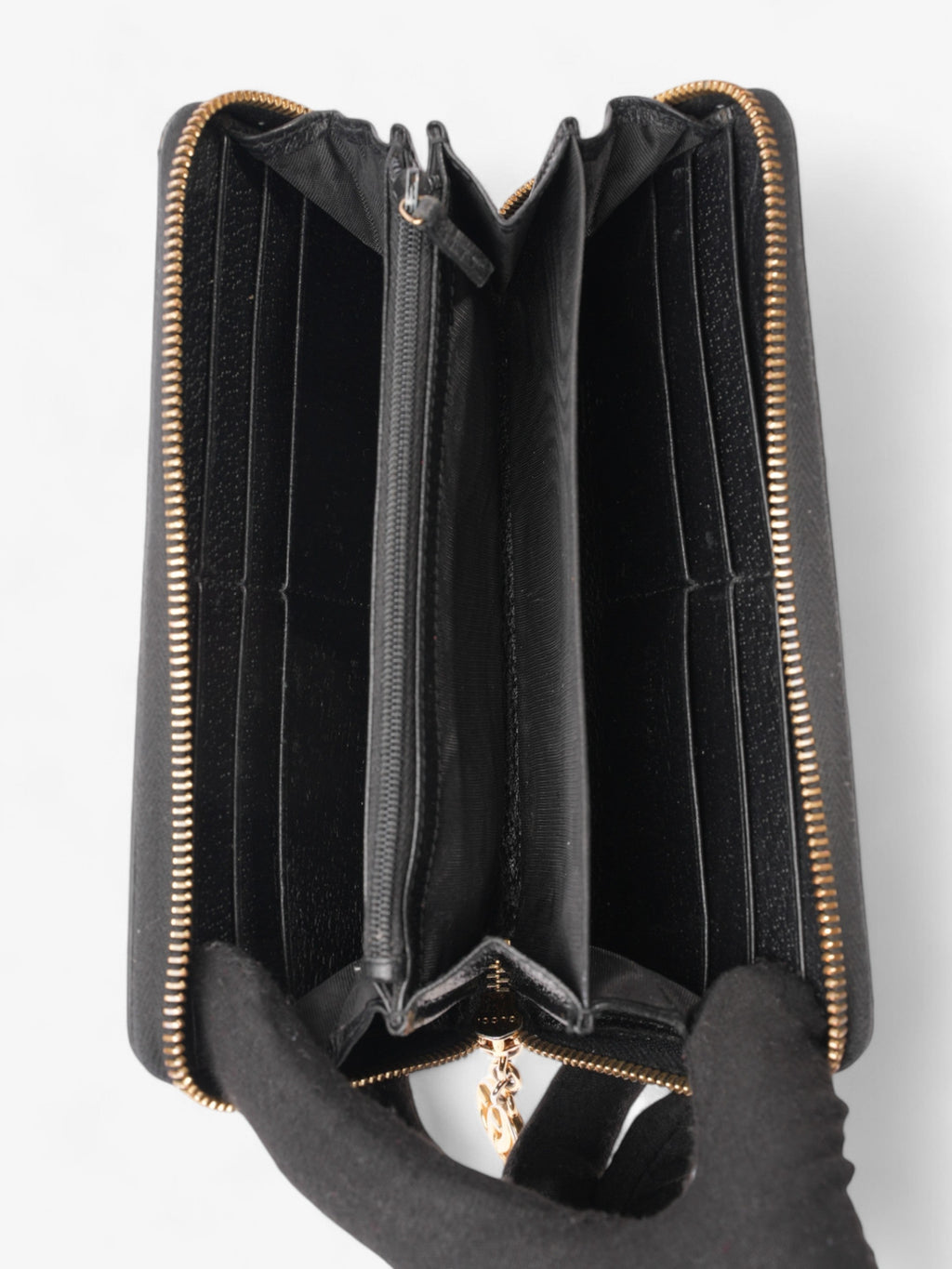 Gucci Continental Wallet Black / Red / Green Leather