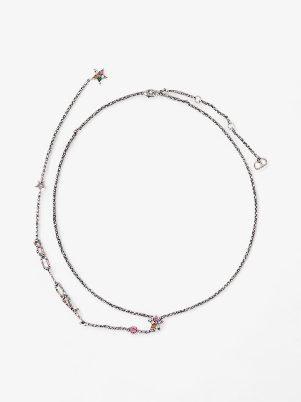 Christian Dior Jadior necklace Gunmetal Base Metal