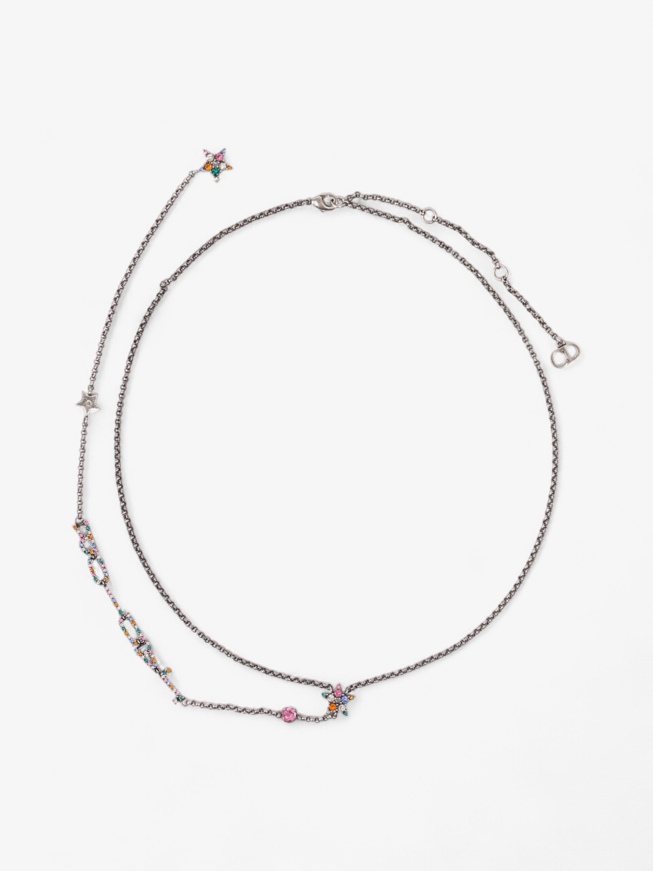 Christian Dior Jadior necklace Gunmetal Base Metal