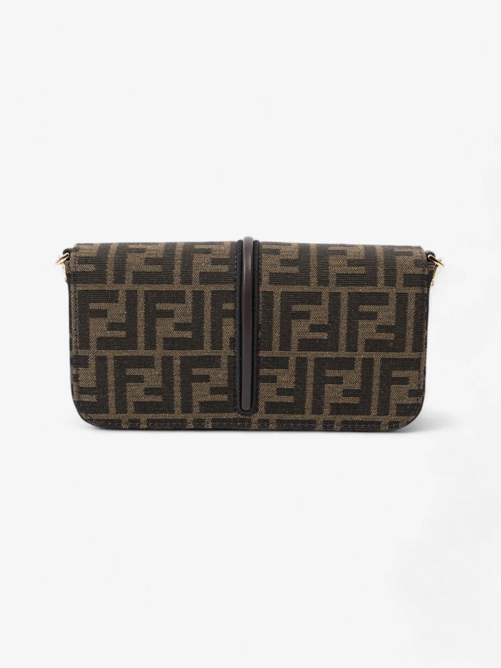 Fendi Fendigraphy Wallet on Chain Tobacco / Brown Fabric
