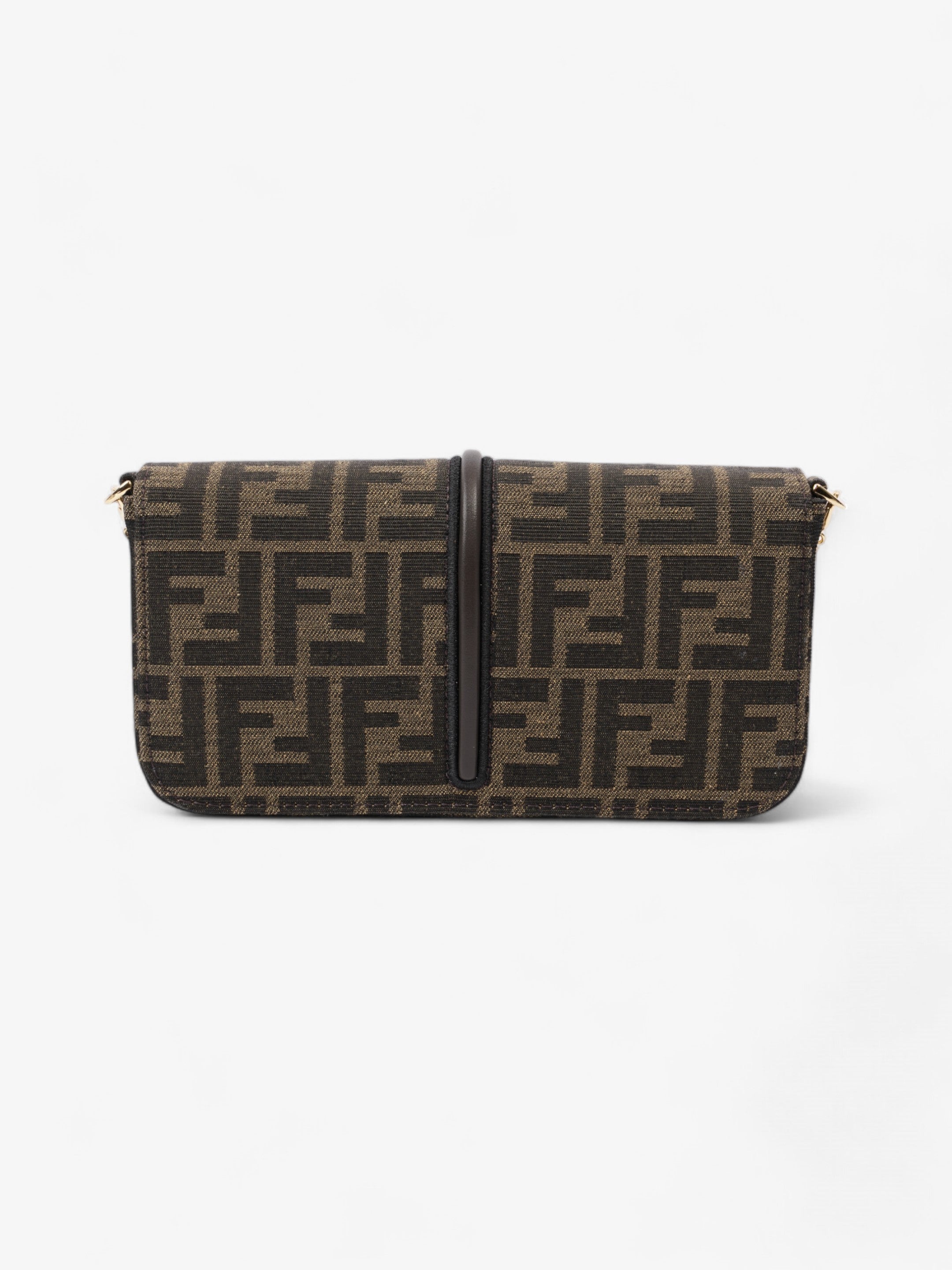 Fendi Fendigraphy Wallet on Chain Tobacco / Brown Fabric