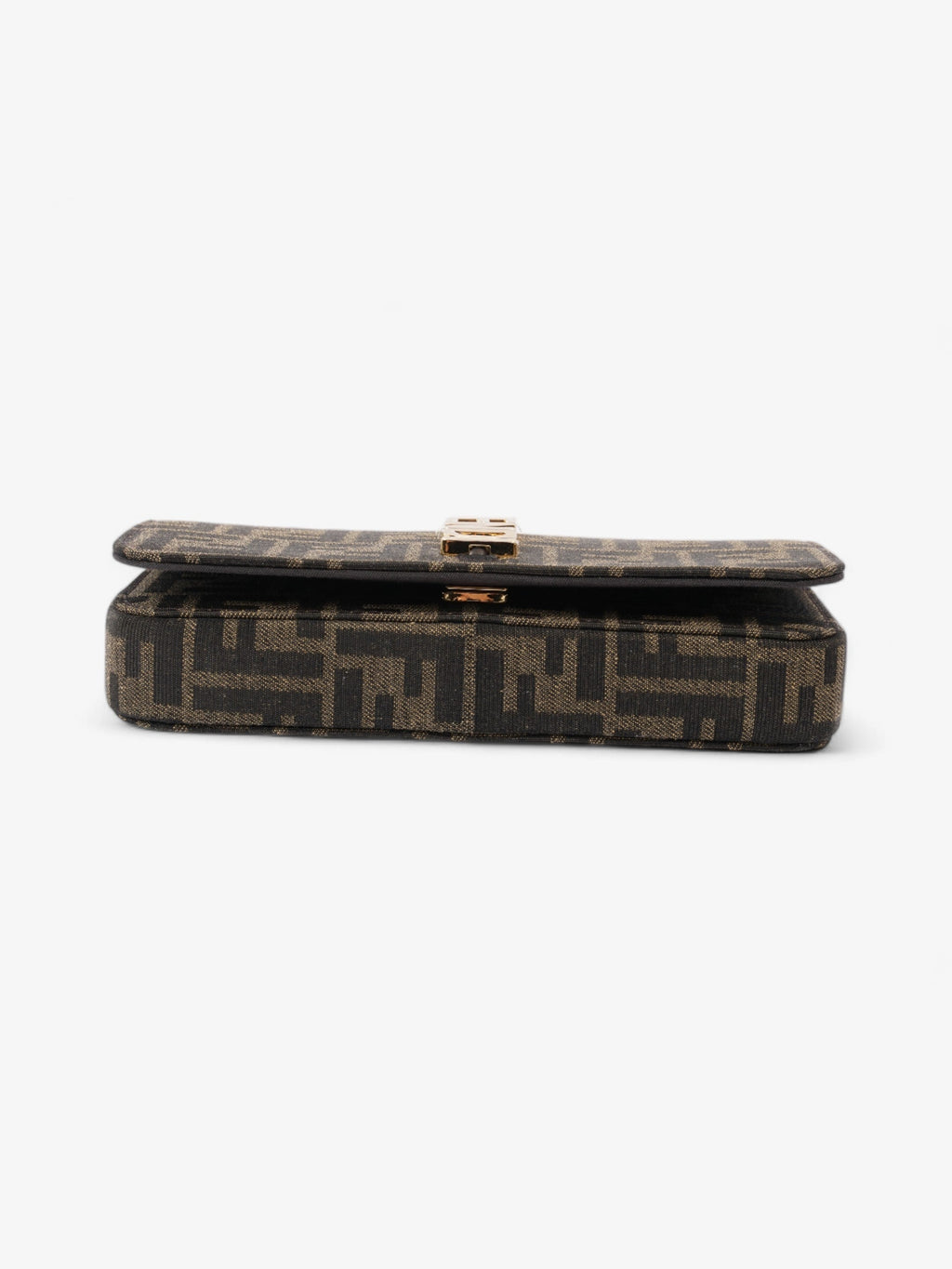 Fendi Fendigraphy Wallet on Chain Tobacco / Brown Fabric