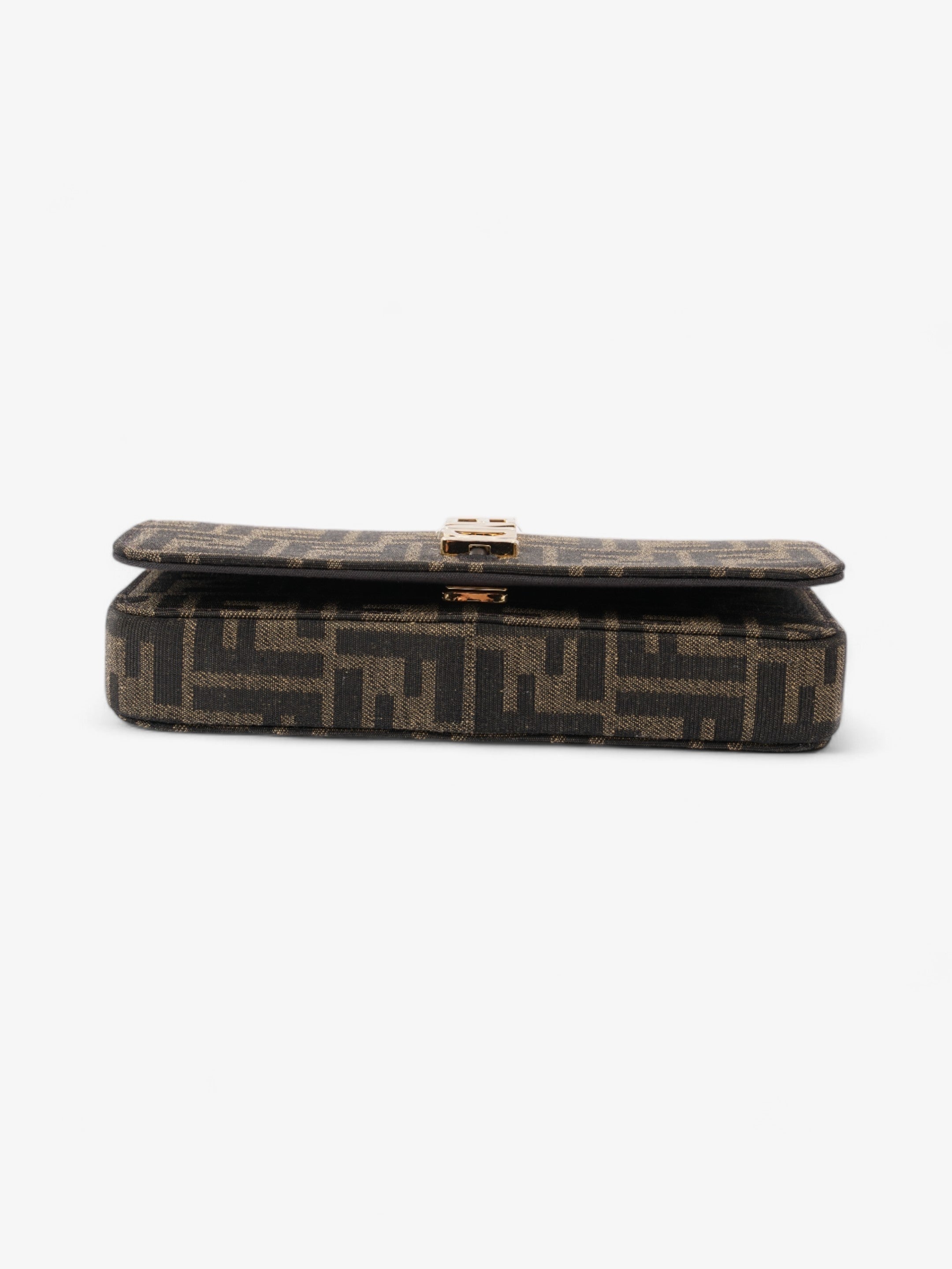 Fendi Fendigraphy Wallet on Chain Tobacco / Brown Fabric