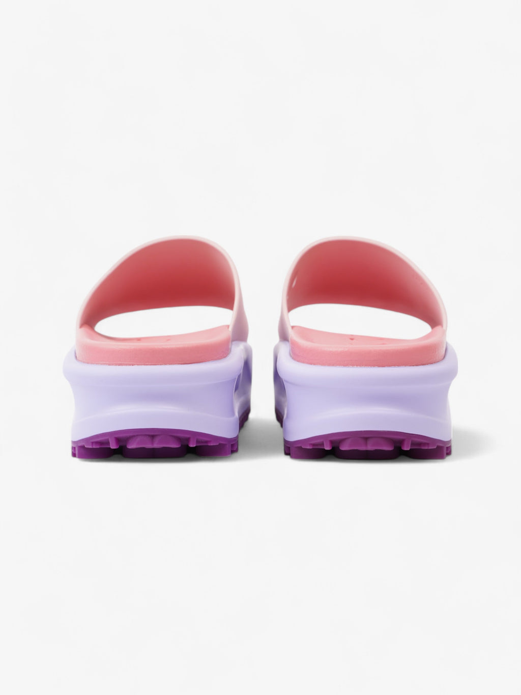 Gucci GG Platform Slides Pink / Purple Rubber EU 38 UK 5