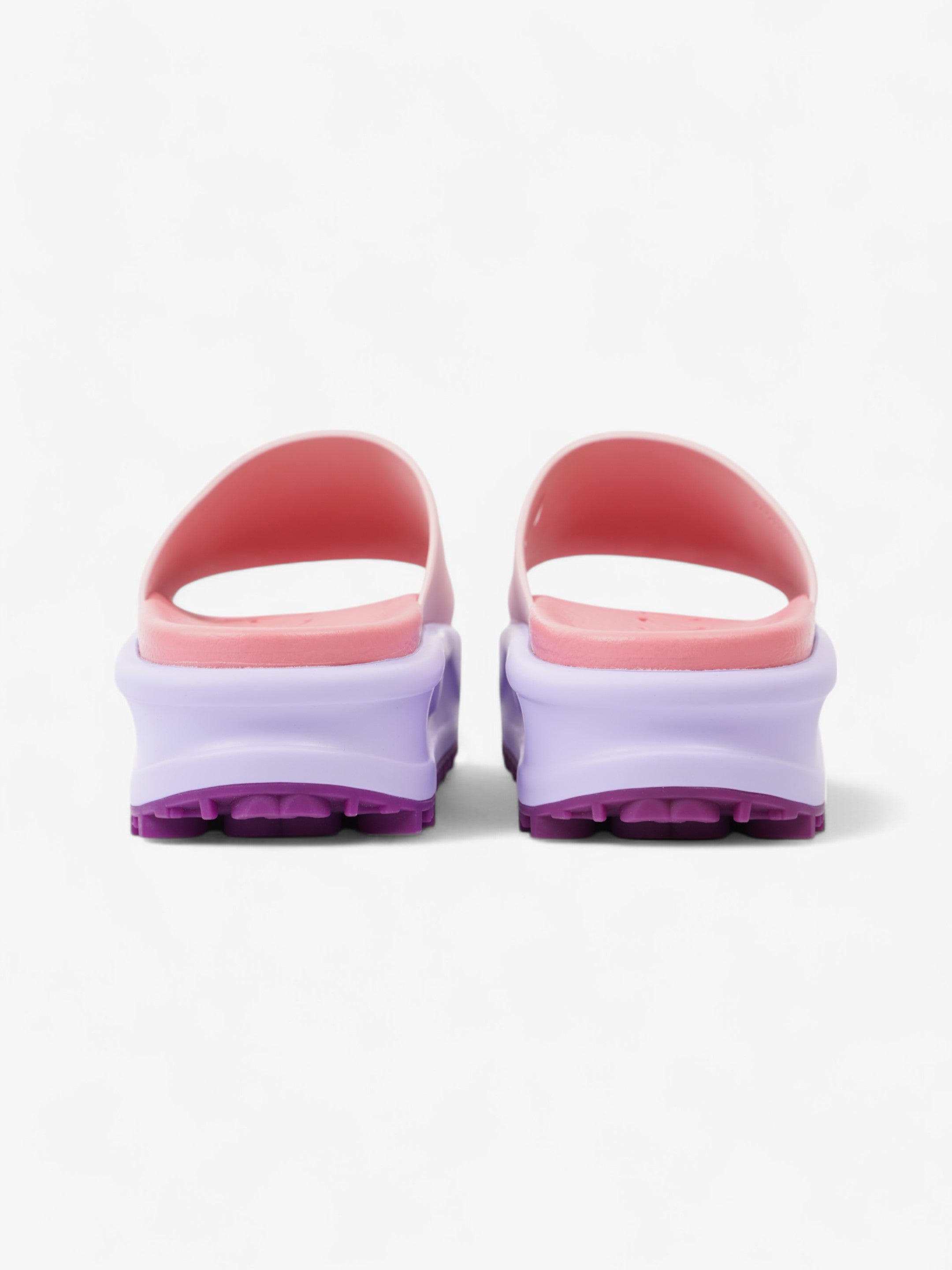 Gucci GG Platform Slides Pink / Purple Rubber EU 38 UK 5