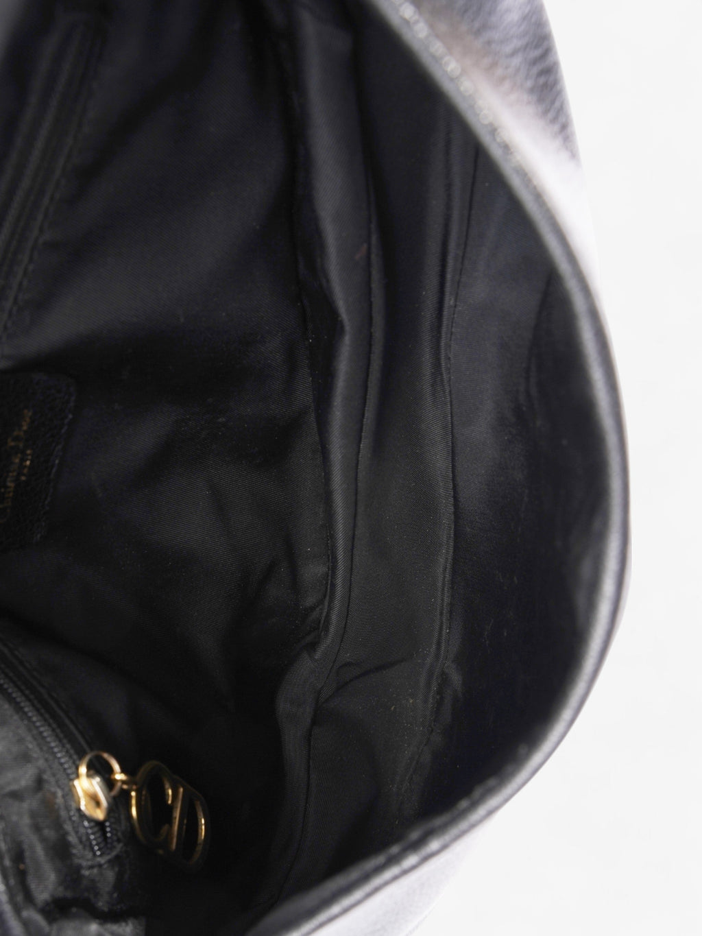 Christian Dior Saddle Bag Black Calfskin Leather