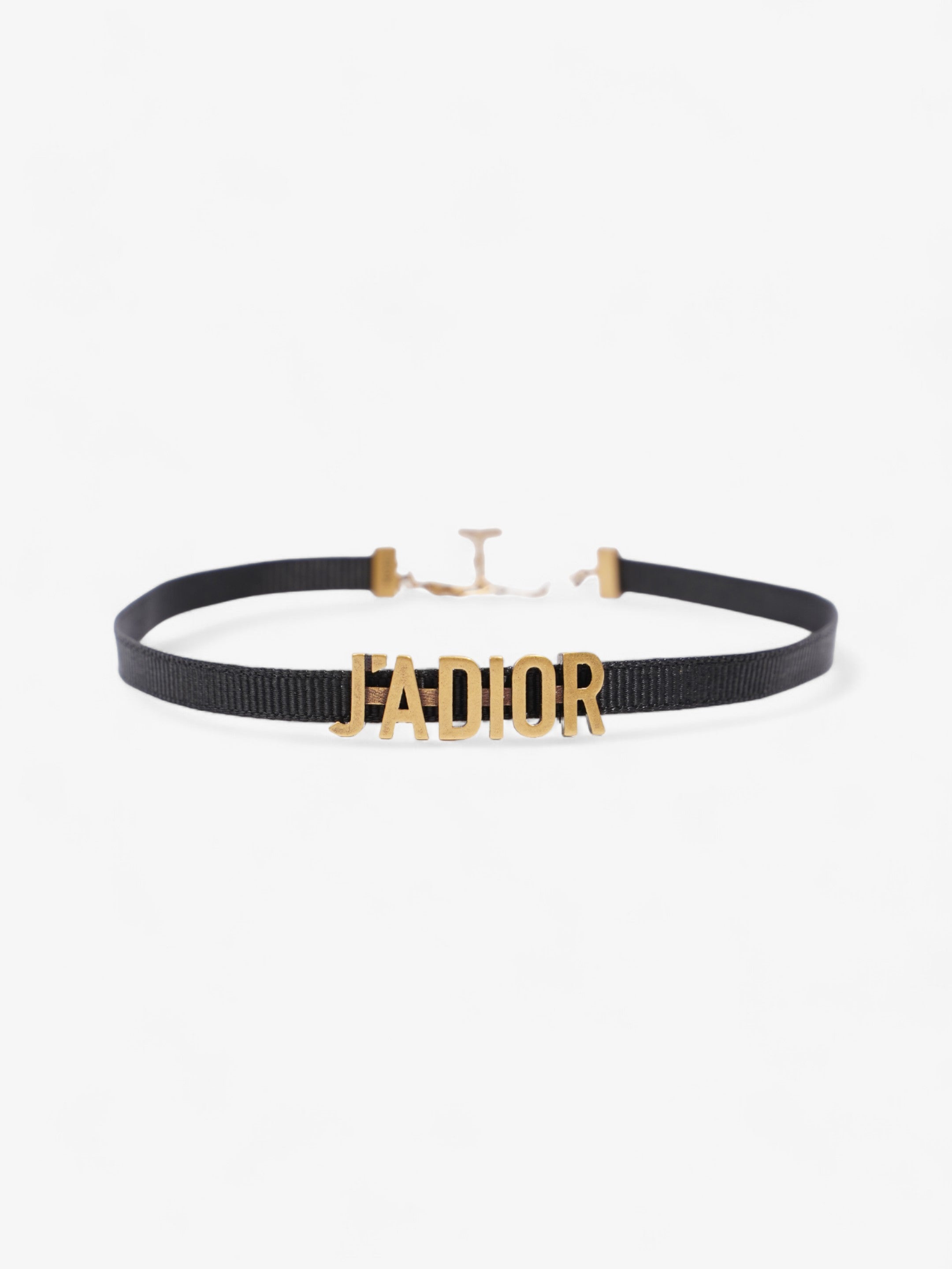 Christian Dior J'Adior Choker Black / Gold Cotton
