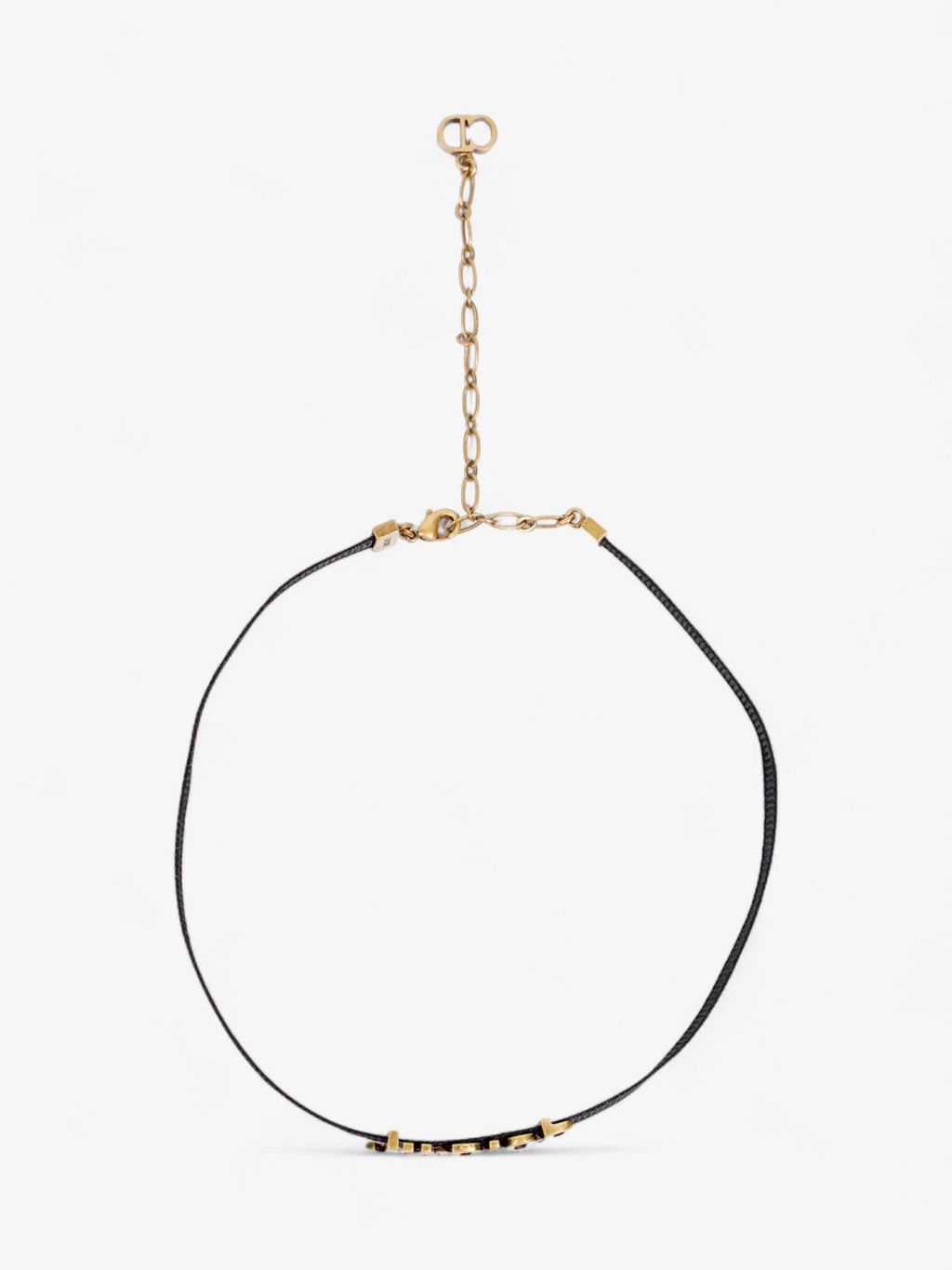 Christian Dior J'Adior Choker Black / Gold Cotton