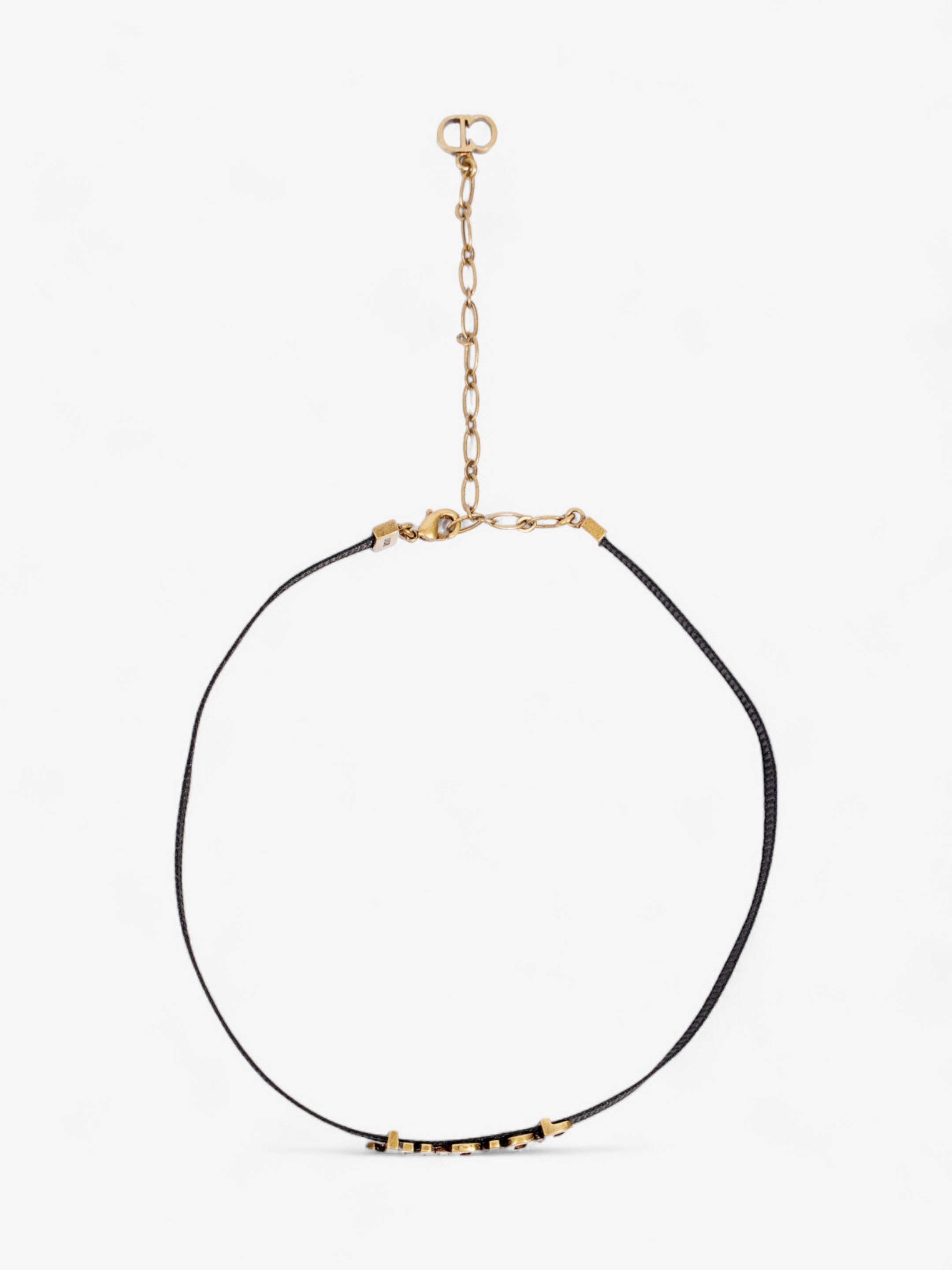 Christian Dior J'Adior Choker Black / Gold Cotton