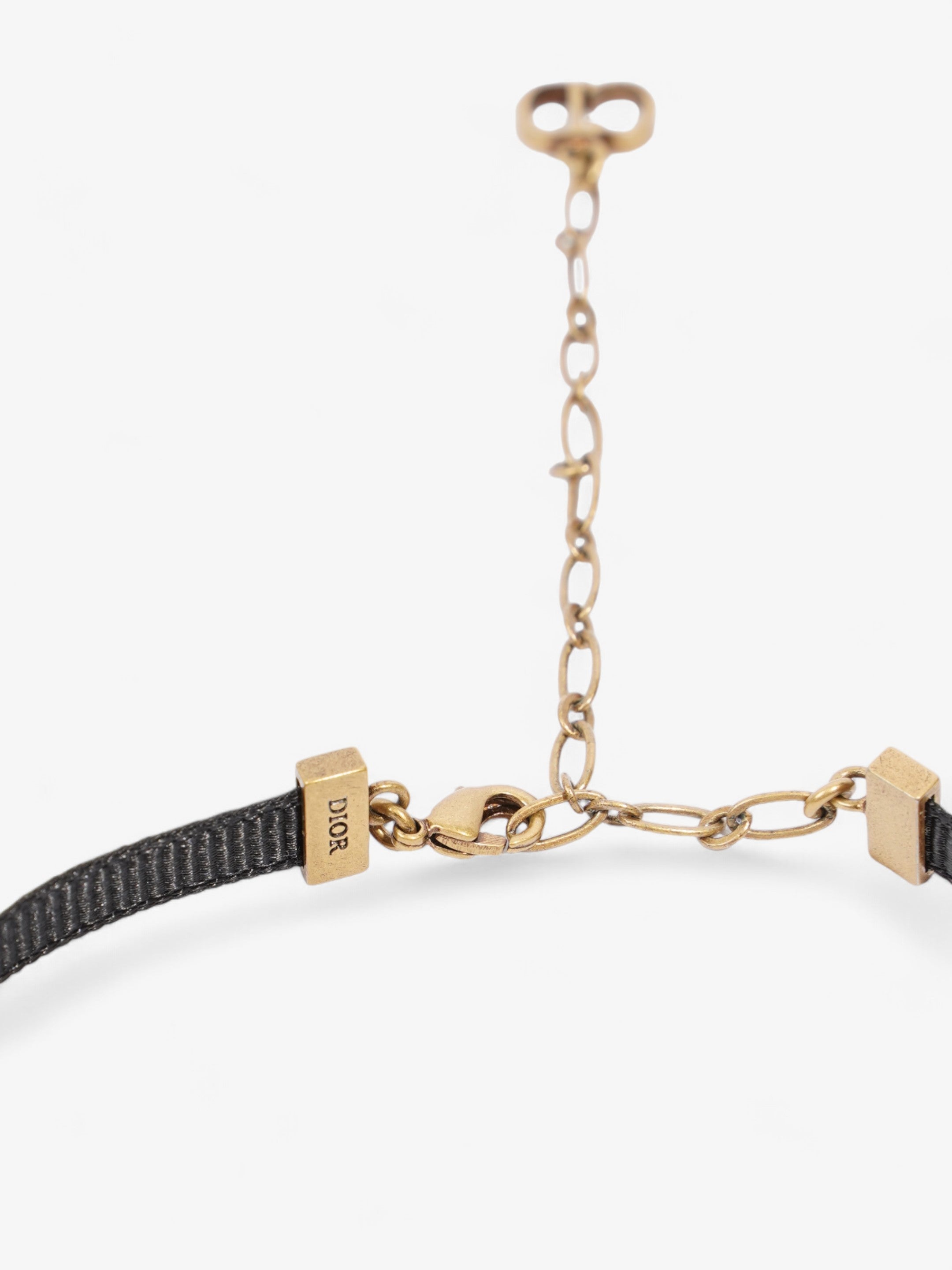 Christian Dior J'Adior Choker Black / Gold Cotton