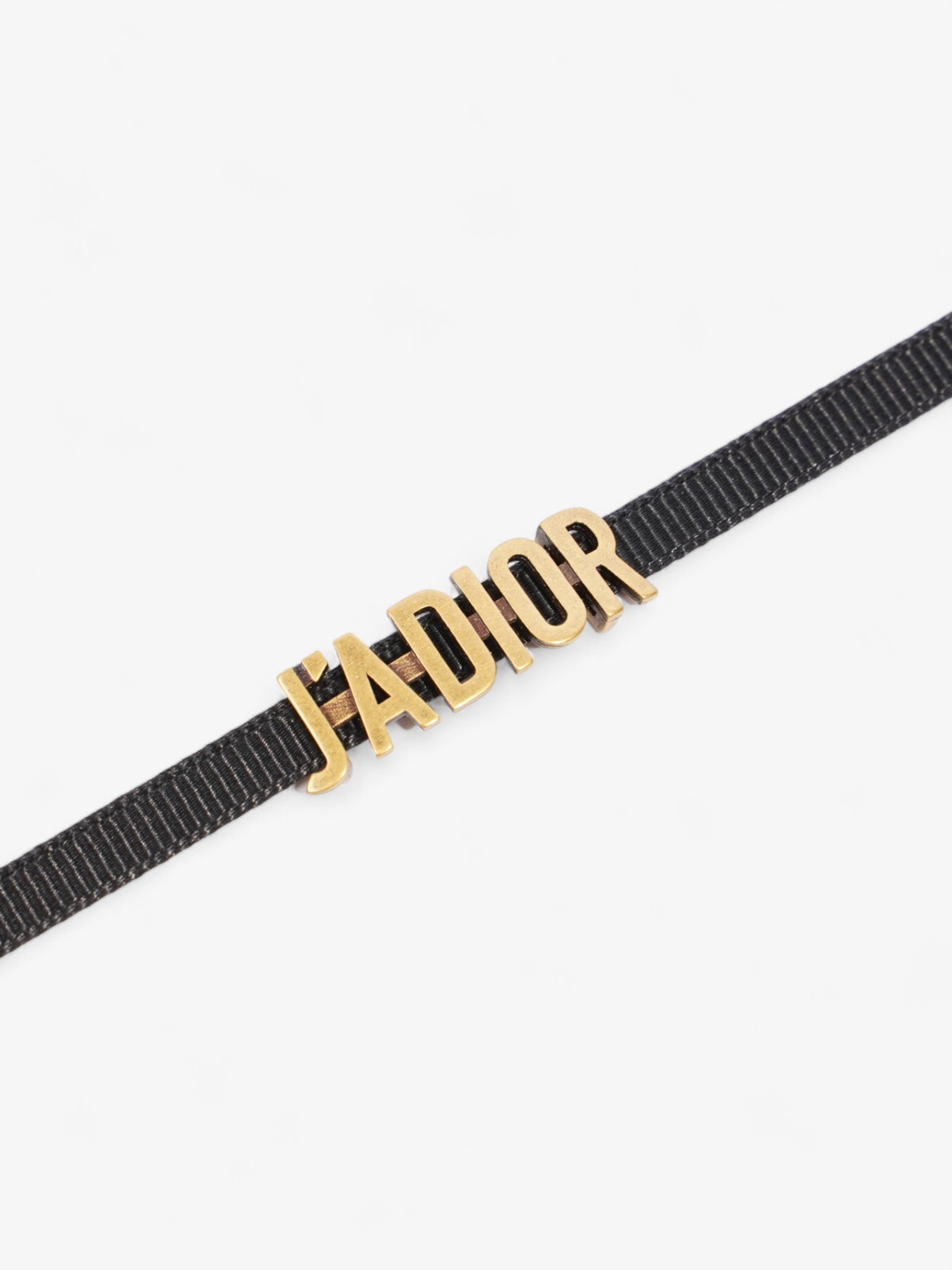 Christian Dior J'Adior Choker Black / Gold Cotton