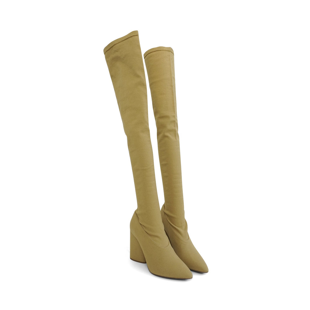 Yeezy 'S4 Stretch Canvas' Thigh-High Boots - Women's 38