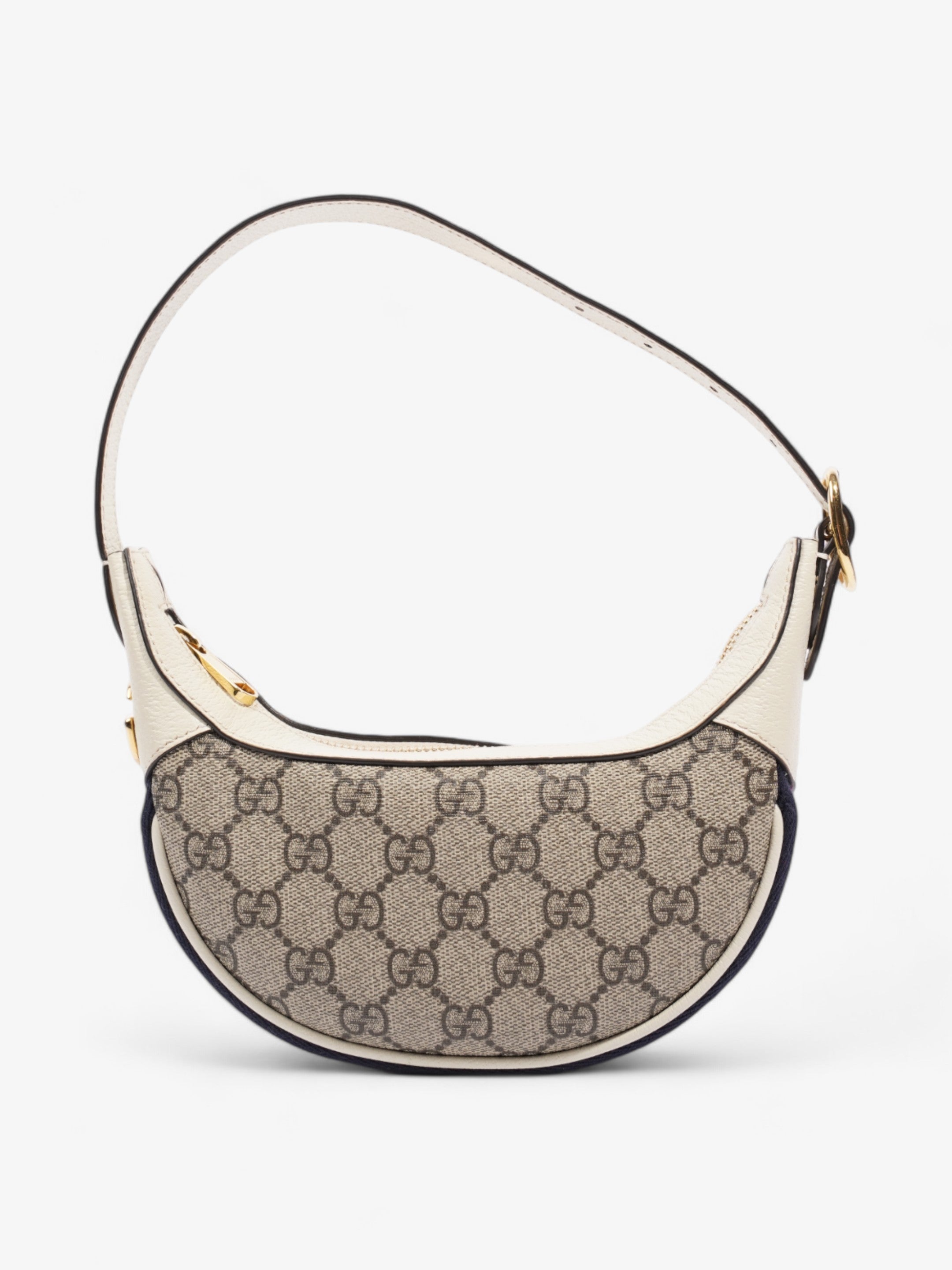 Gucci Ophidia GG Mini Bag Supreme / White Coated Canvas