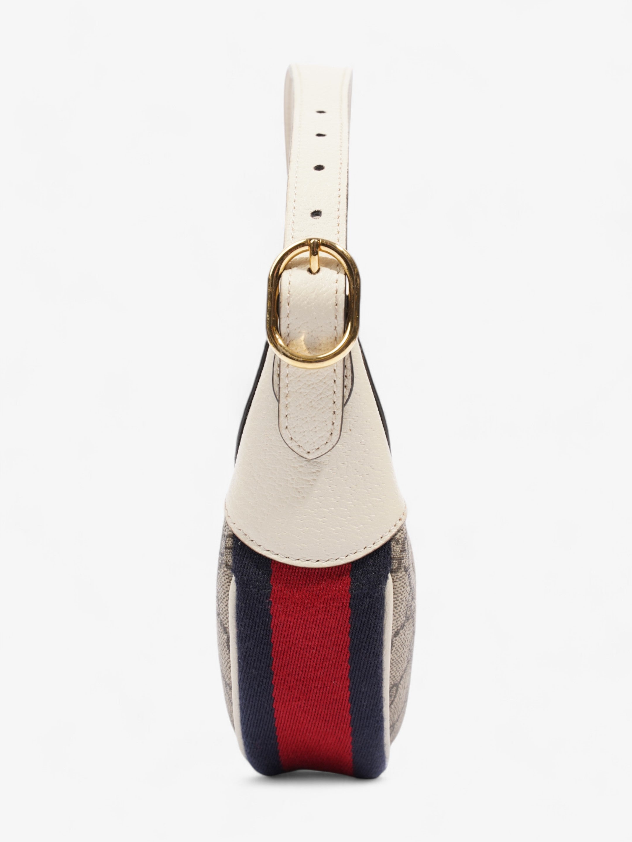 Gucci Ophidia GG Mini Bag Supreme / White Coated Canvas
