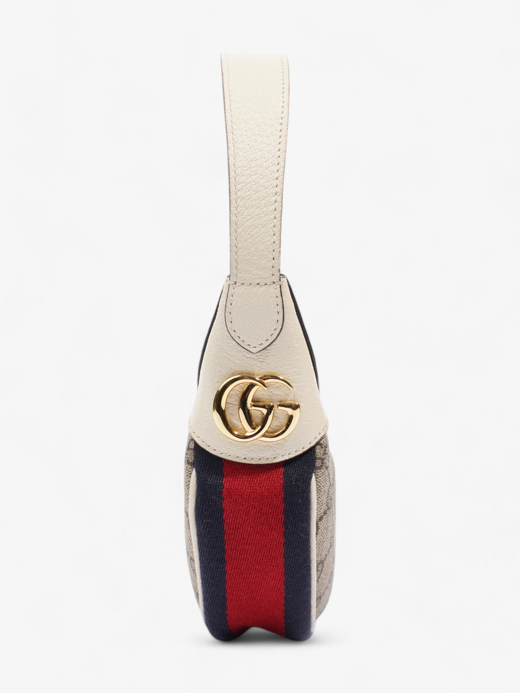 Gucci Ophidia GG Mini Bag Supreme / White Coated Canvas