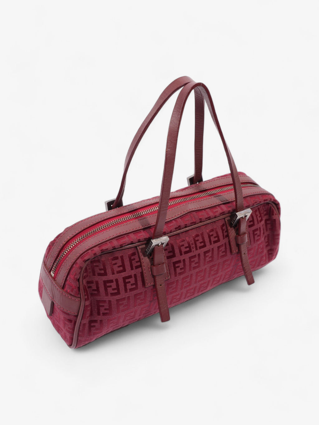 Fendi Vintage Zucchino Red Canvas