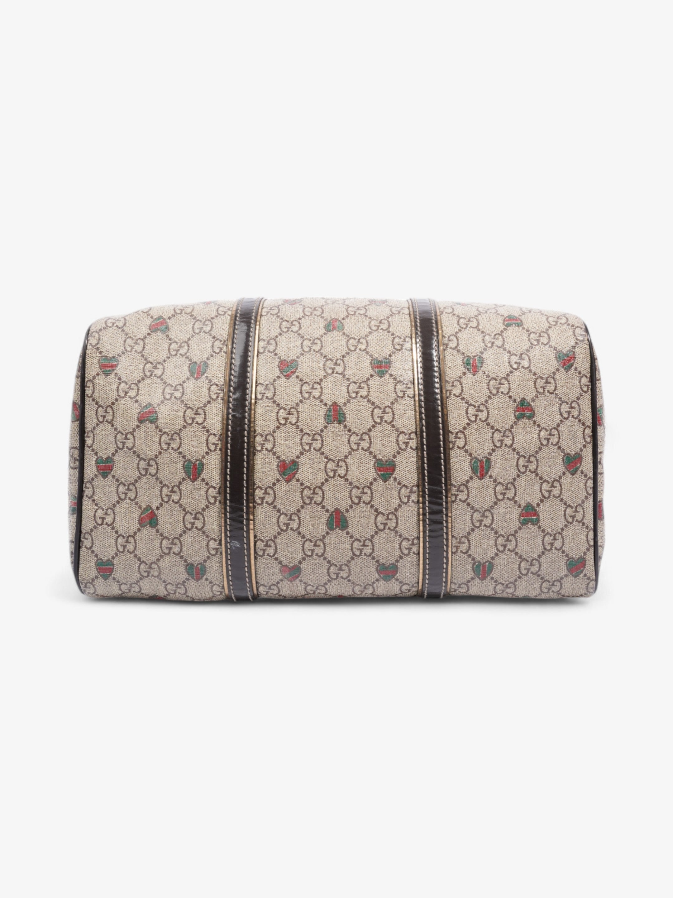 Gucci Boston Bag GG Supreme / Red / Green Coated Canvas