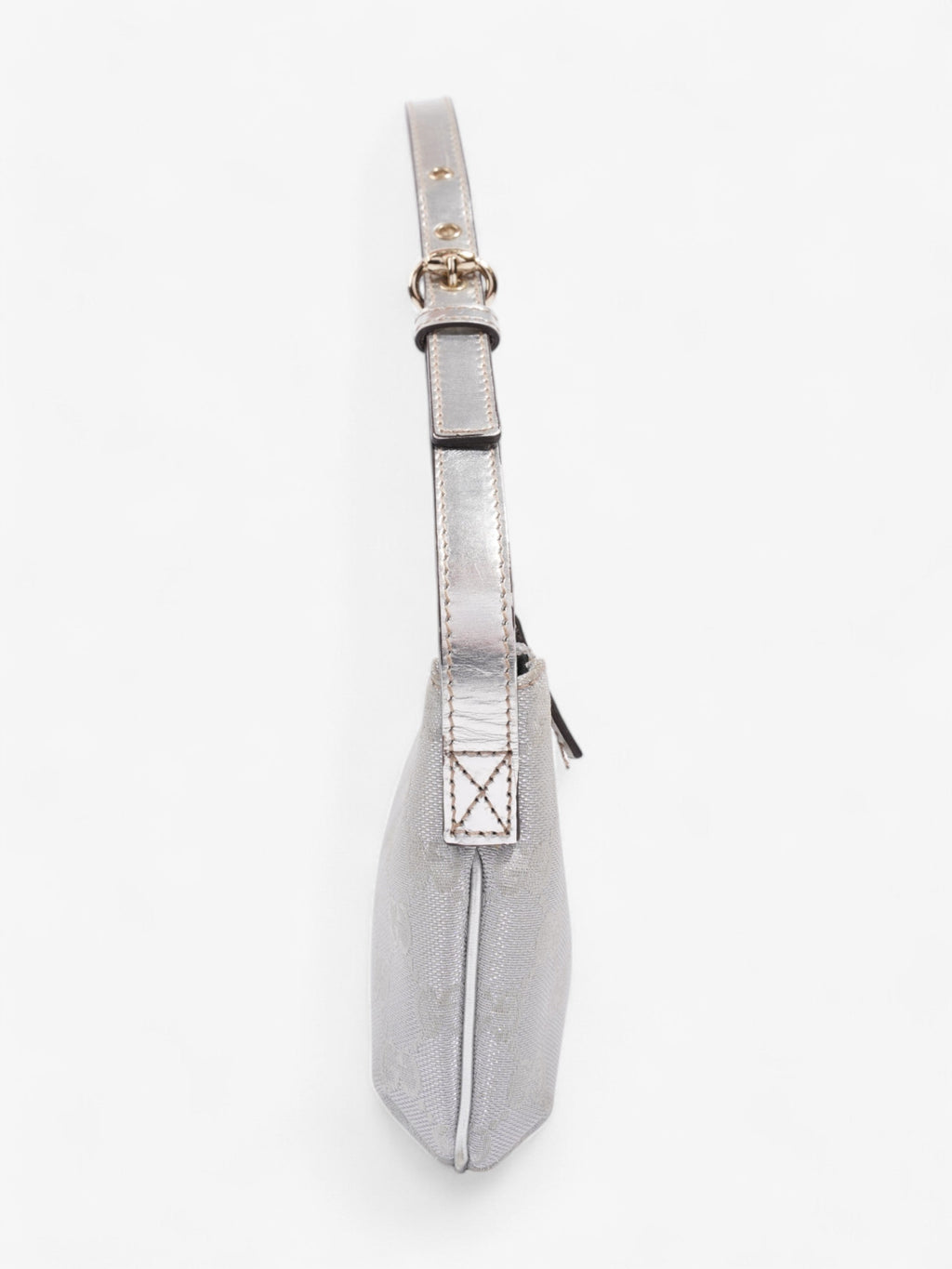 Gucci Boat Pochette Silver / GG Supreme Canvas