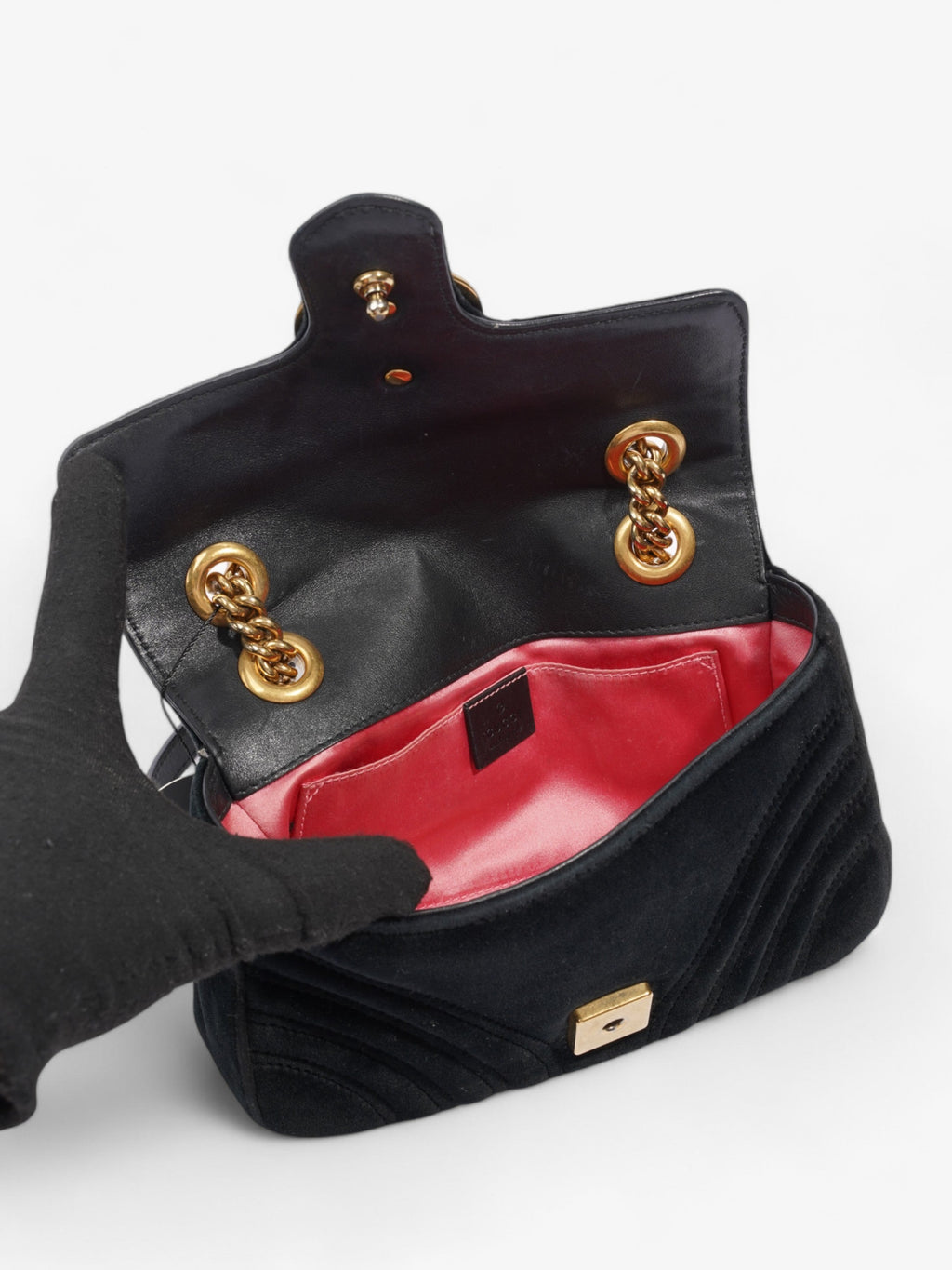 Gucci GG Marmont Black Velvet Mini