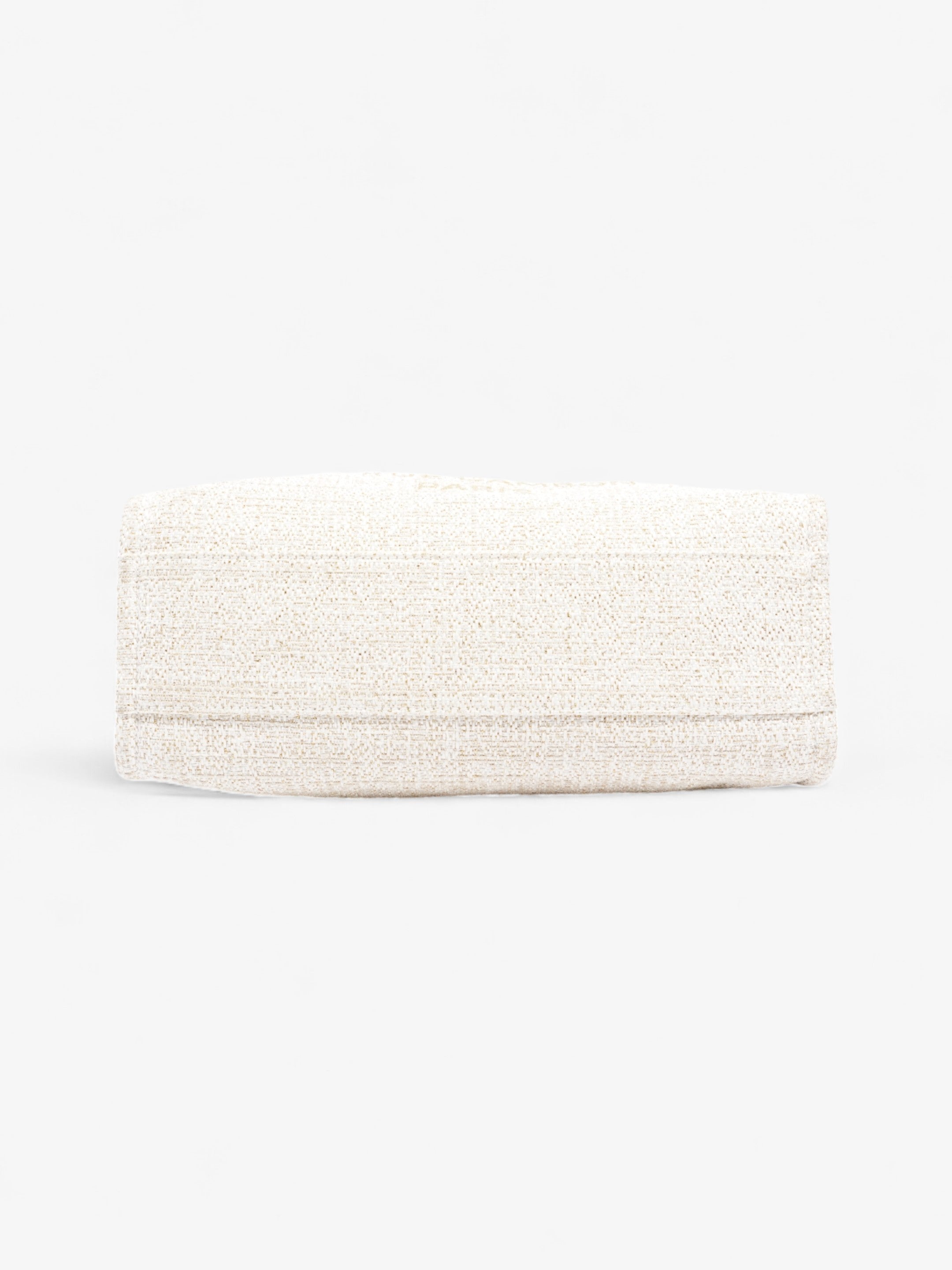 Chanel Deauville Tote Ivory Canvas Small