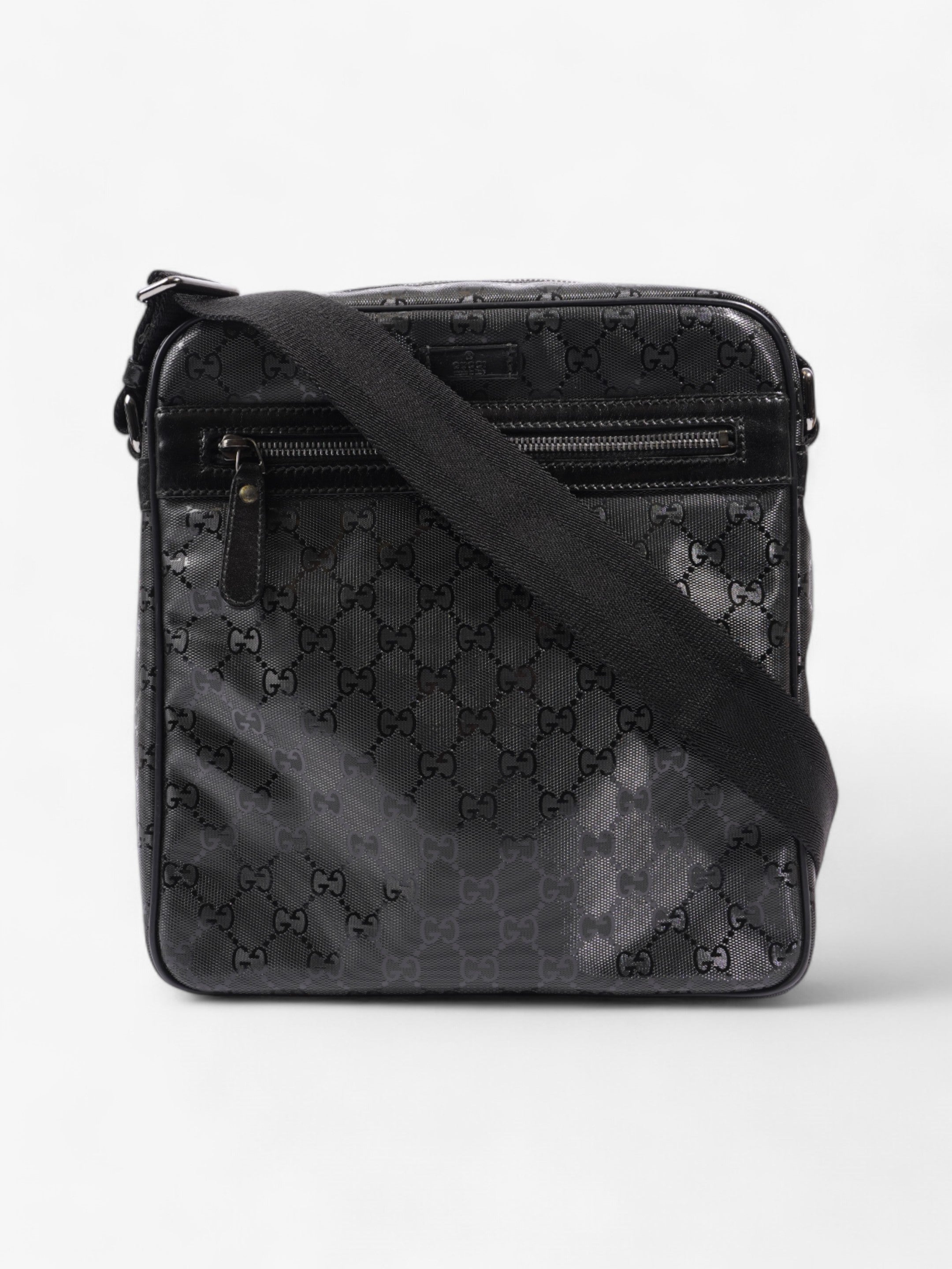 Gucci GG Imprime Messenger Black Coated Canvas
