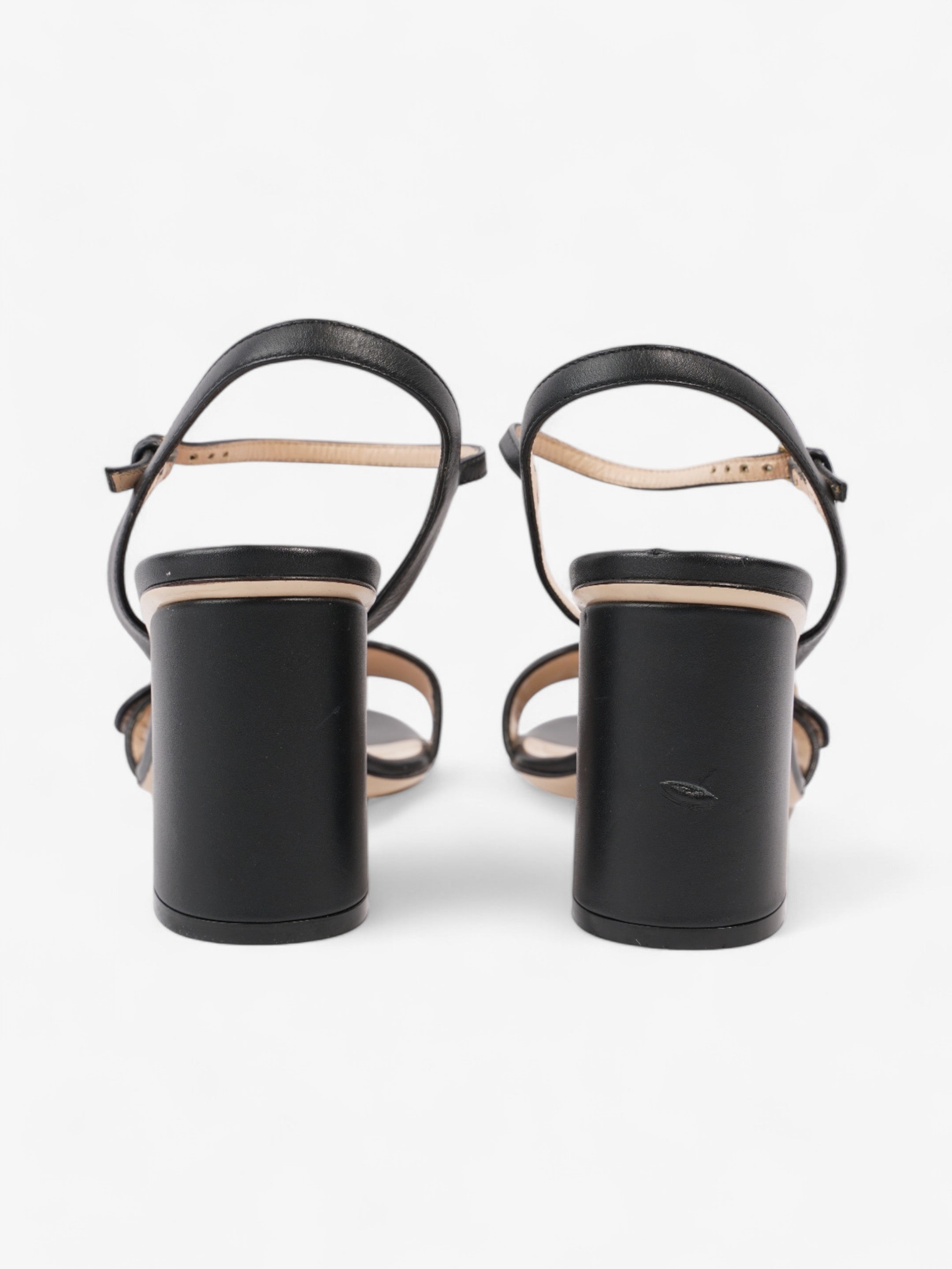Gucci GG Marmont Sandals 70 Black Leather EU 37 UK 4