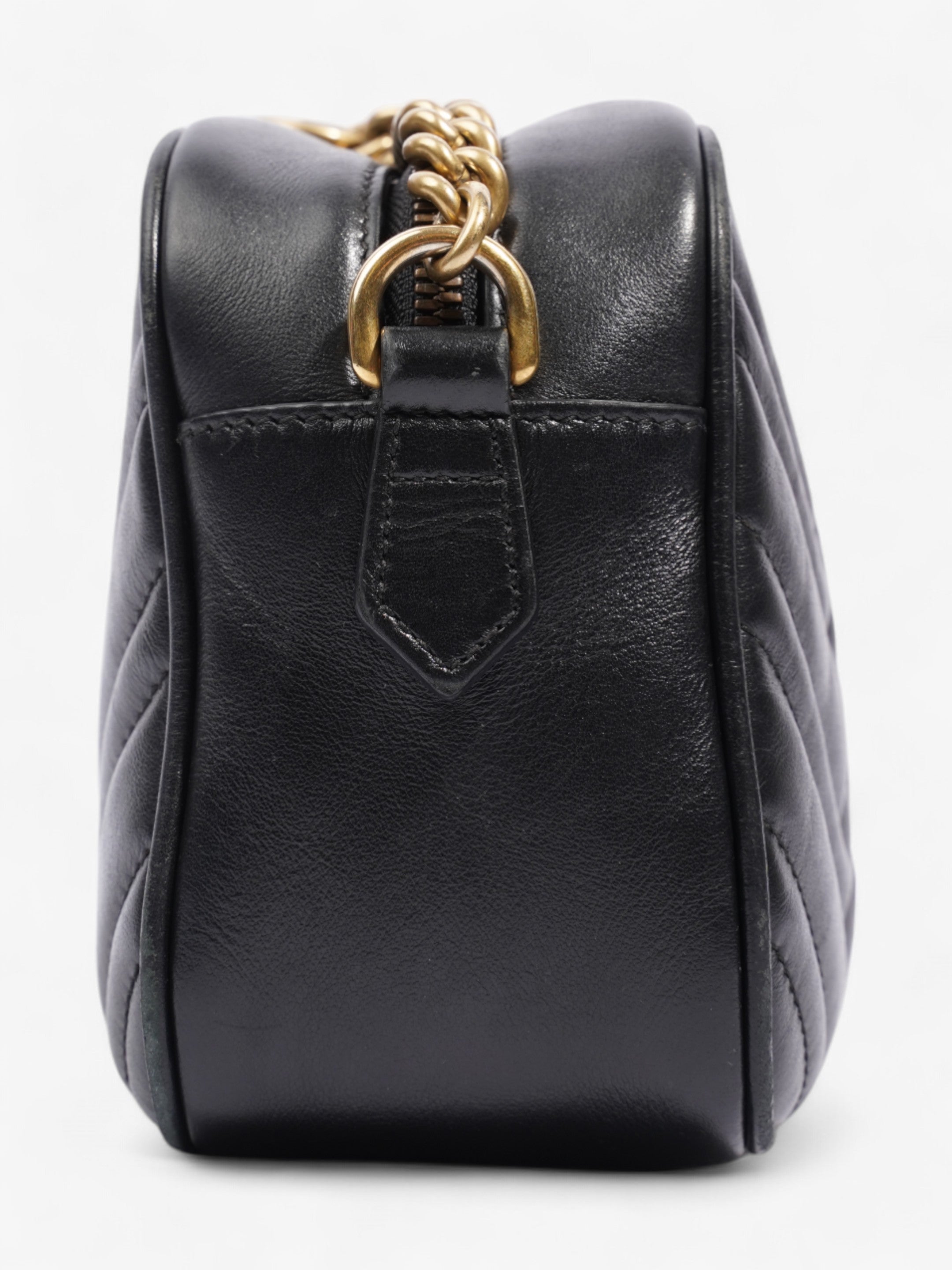 Gucci Marmont Black Matelasse Leather Small