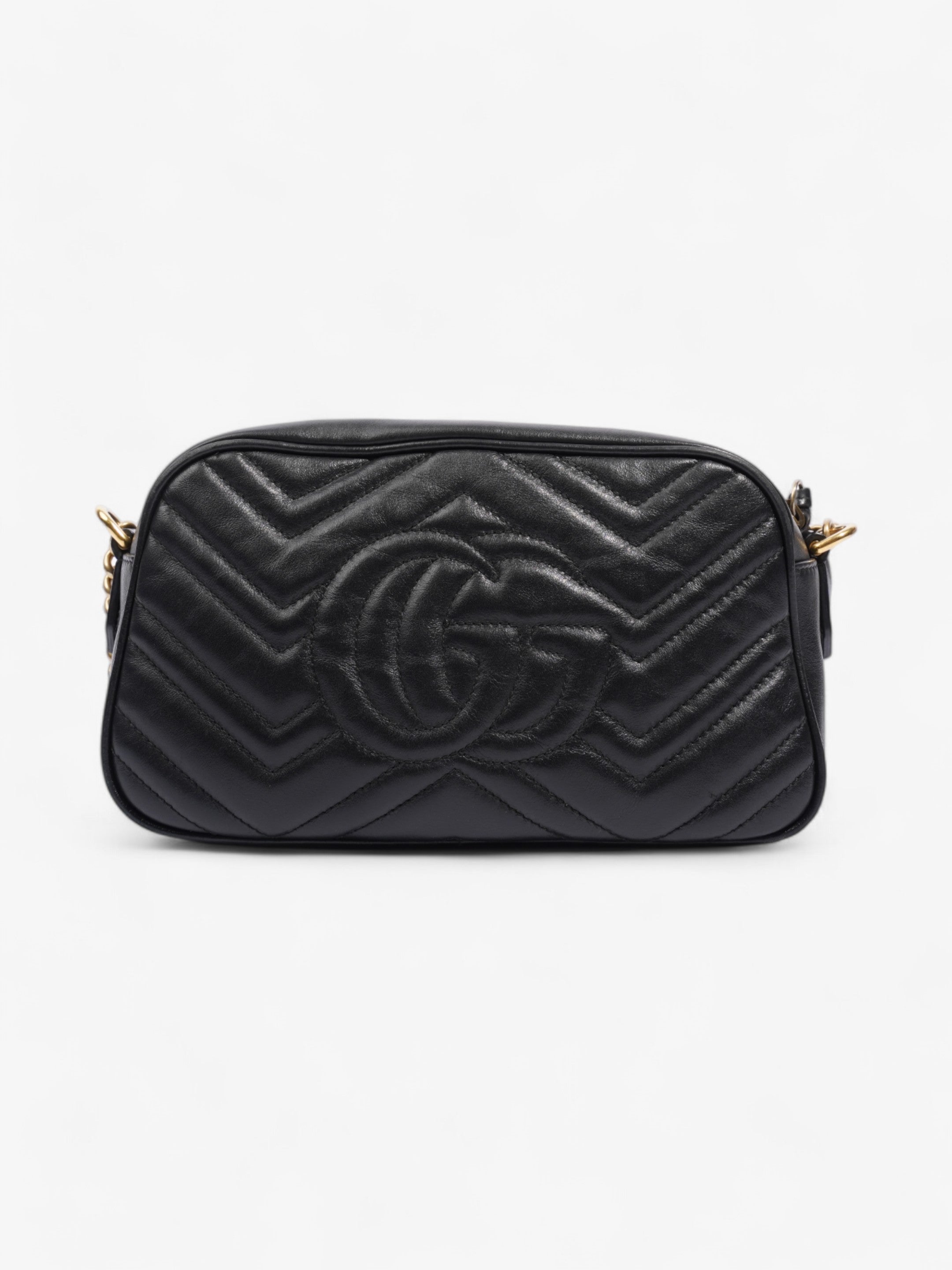 Gucci Marmont Black Matelasse Leather Small
