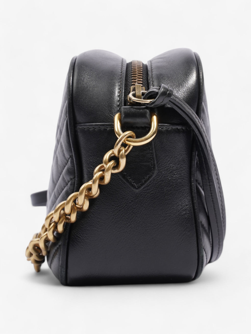 Gucci Marmont Black Matelasse Leather Small