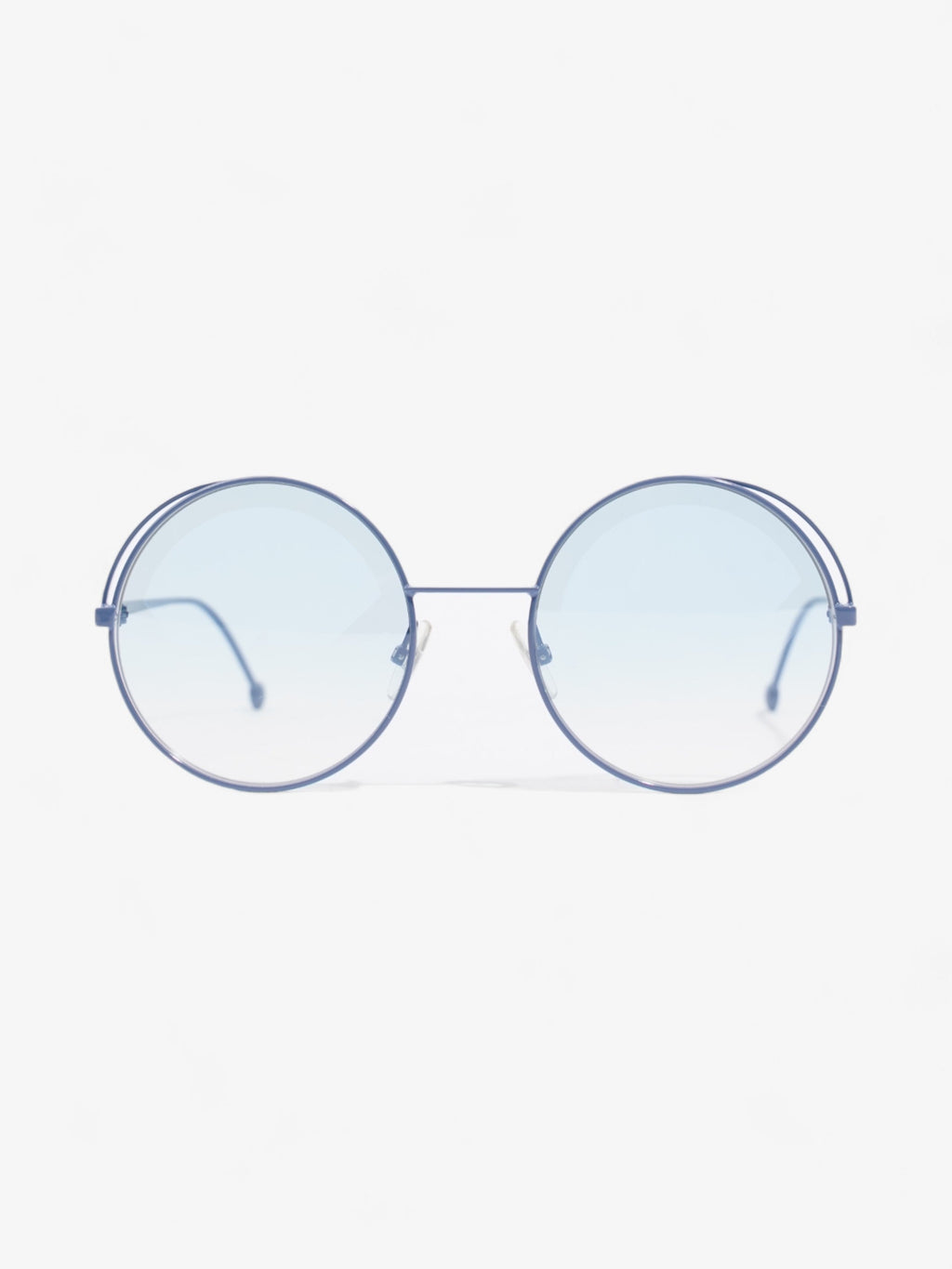 Fendi Round Sunglasses Blue Base Metal 135mm