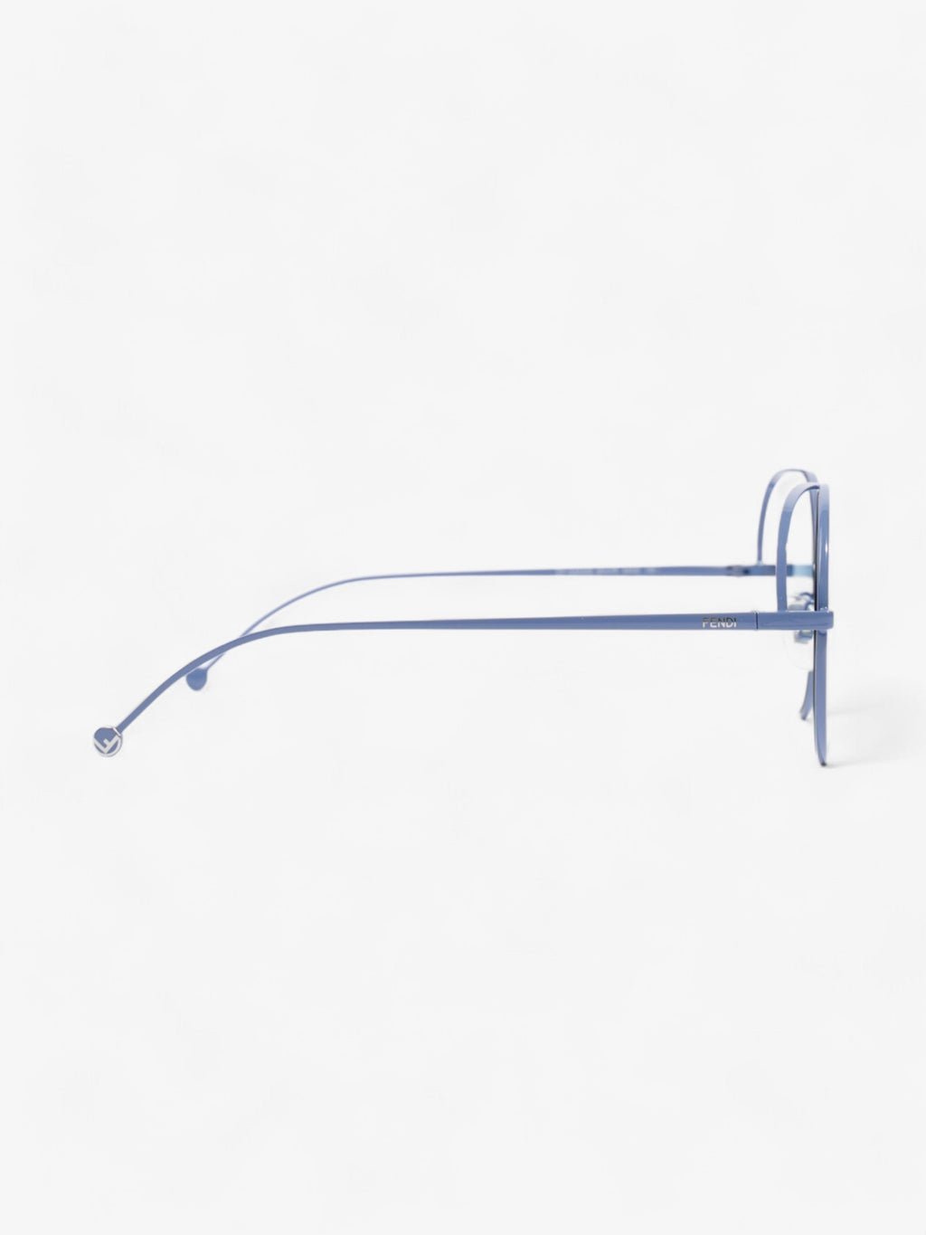 Fendi Round Sunglasses Blue Base Metal 135mm