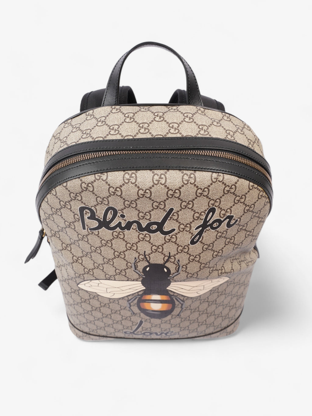 Gucci Blind For Love Beige And Ebony GG Supreme / Black Coated Canvas